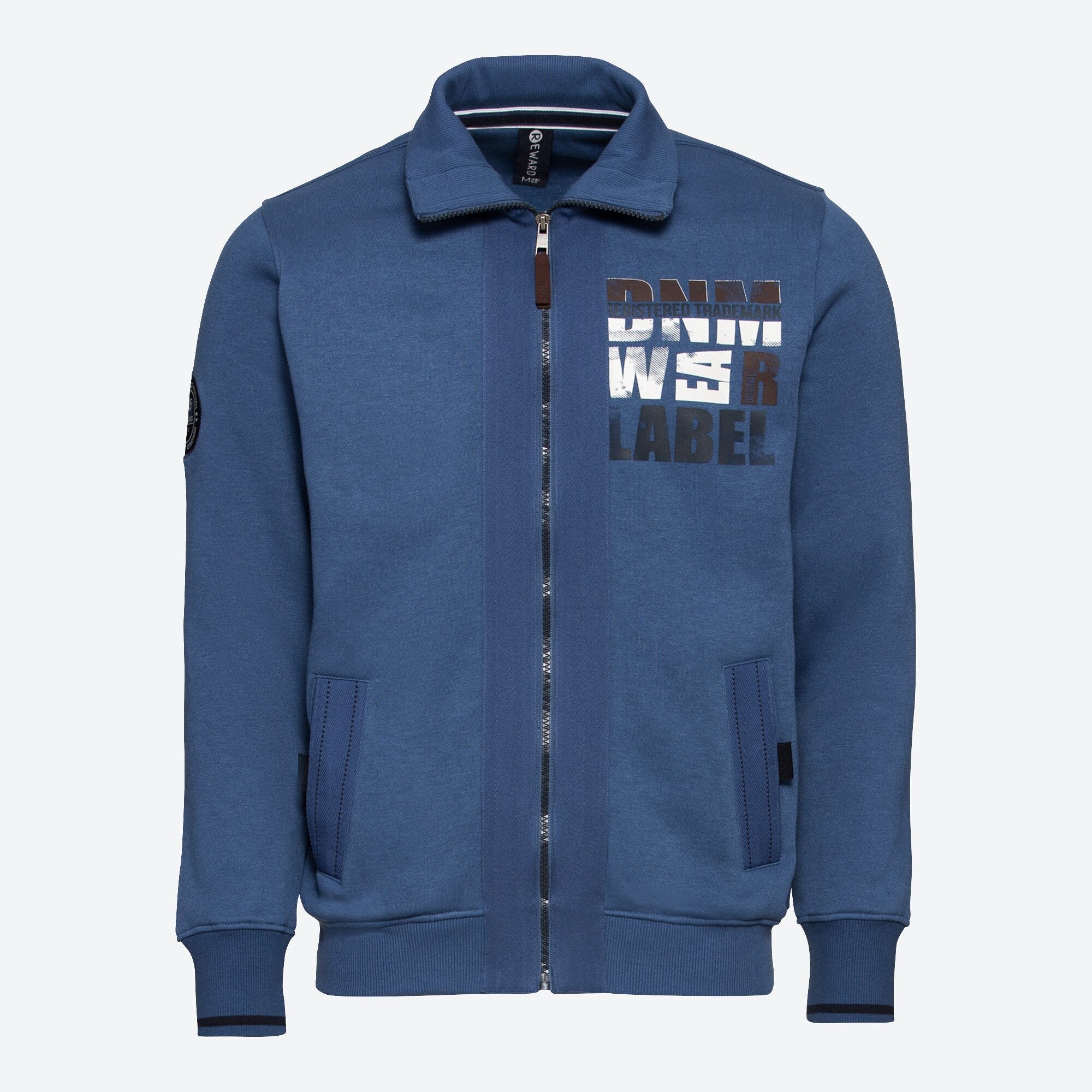 Herren-Sweatjacke mit großem Aufdruck