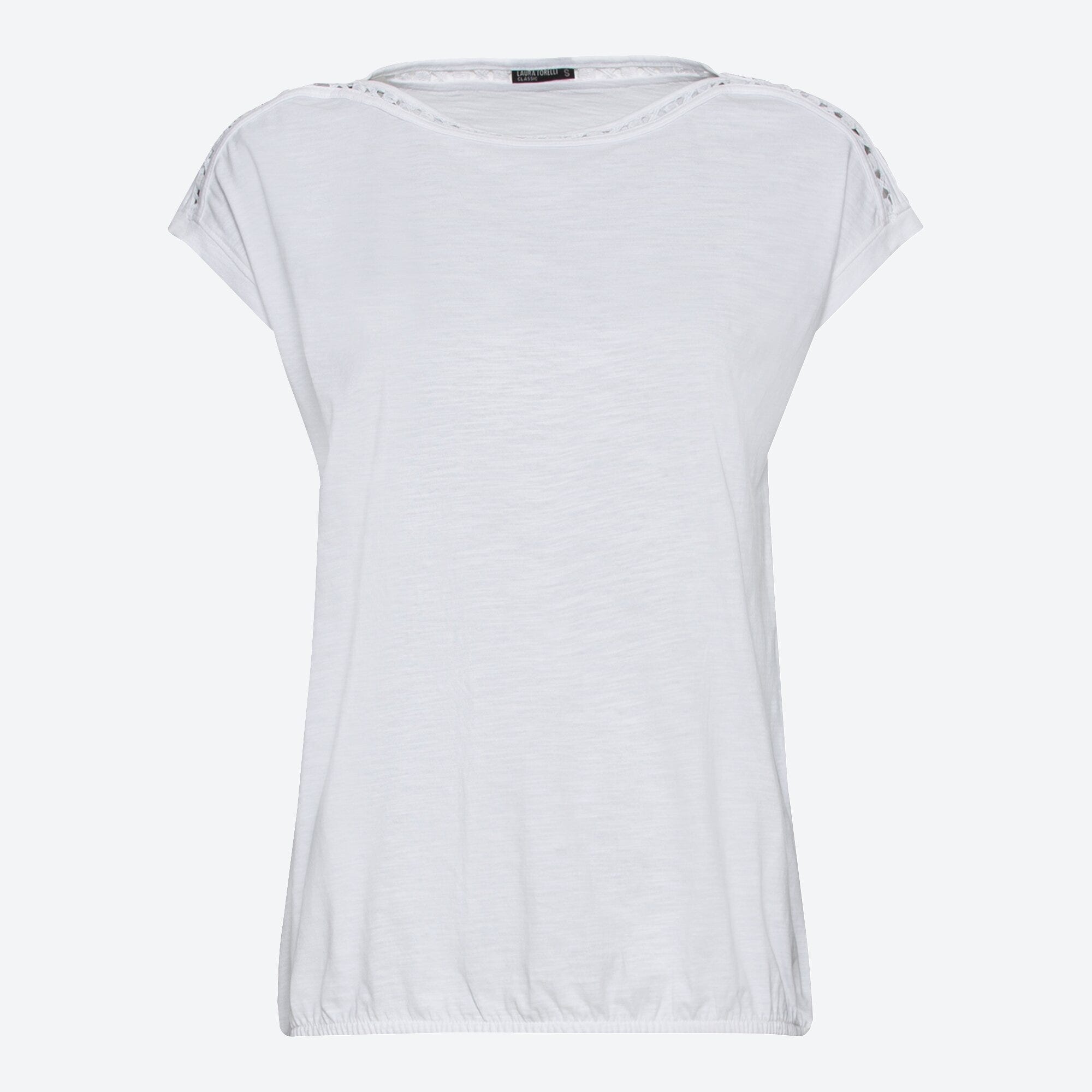 Damen-T-Shirt mit Spitzenband