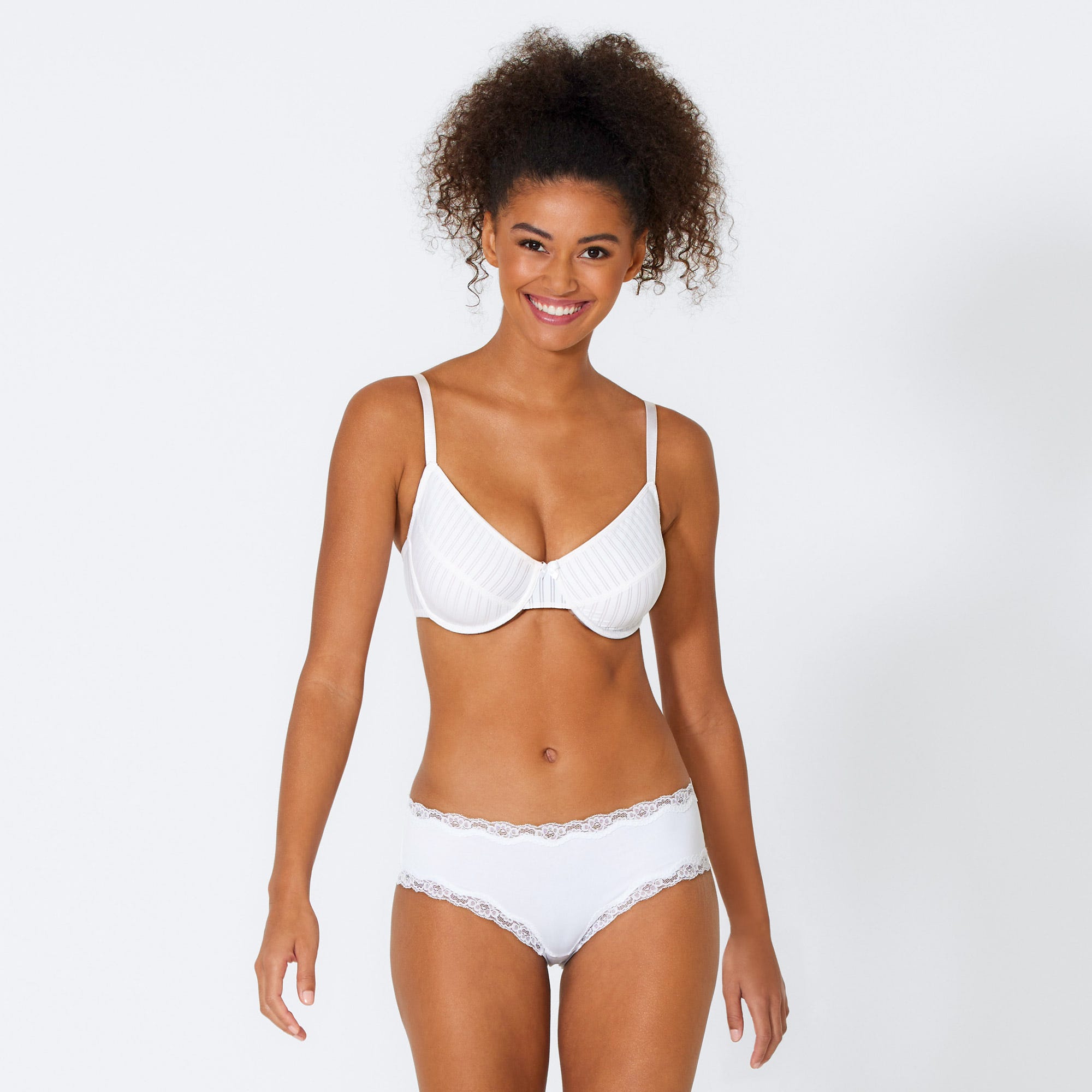 Damen-Hipster-Panty mit Spitzenverzierung, 2er-Pack