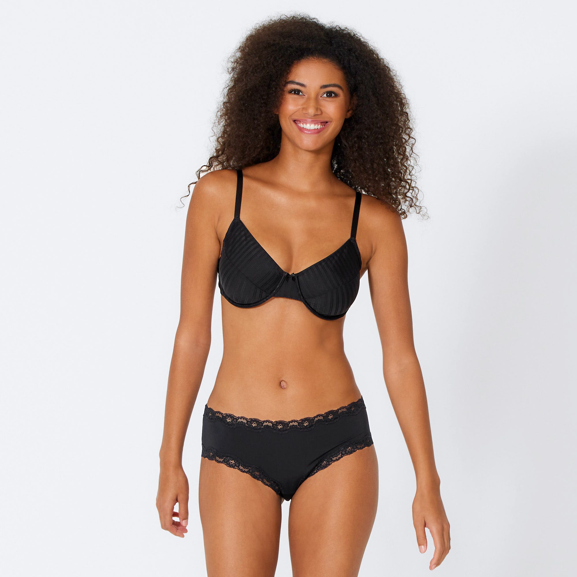 Damen-Hipster-Panty mit Spitzenverzierung, 2er-Pack