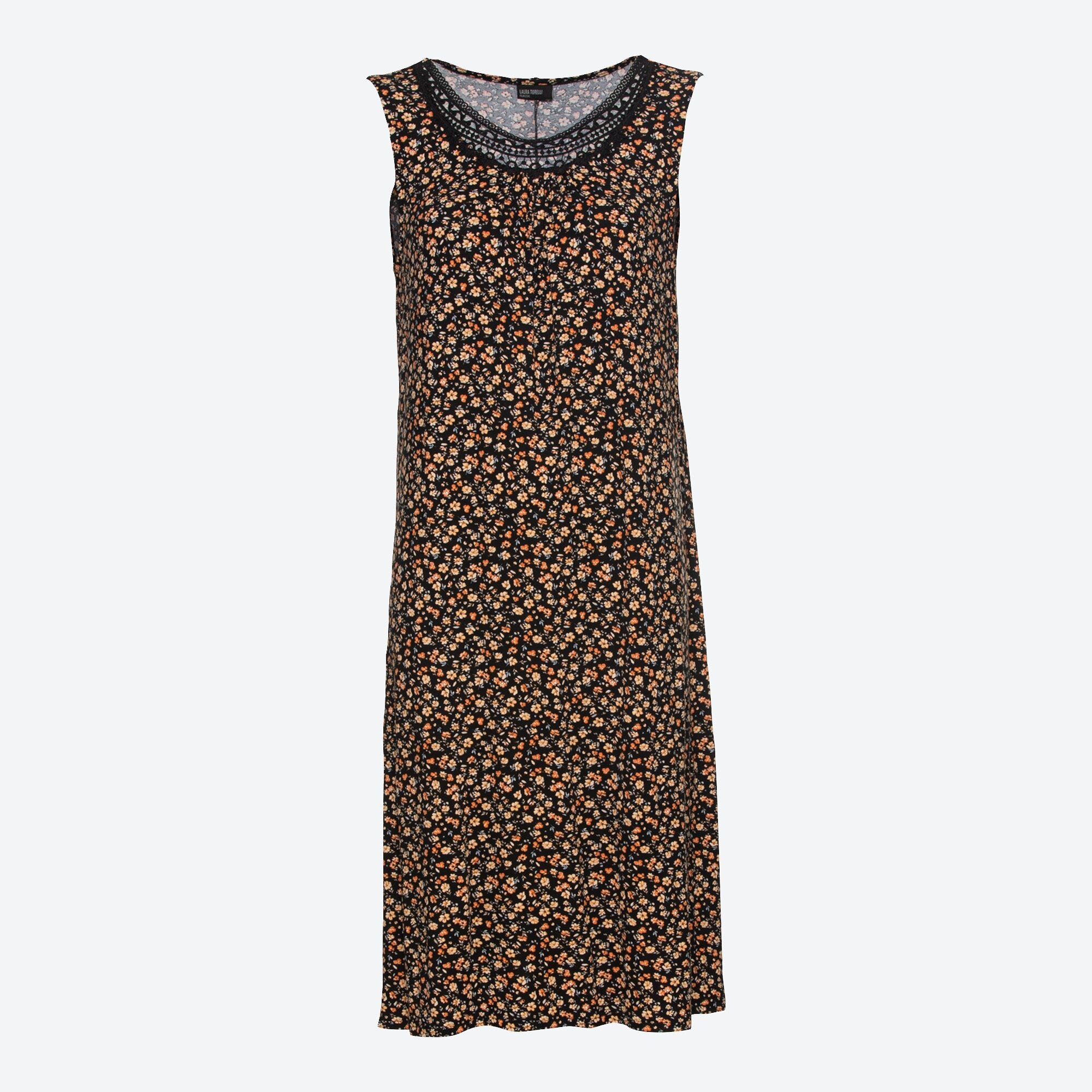 Damen-Kleid mit Spitze am Ausschnitt