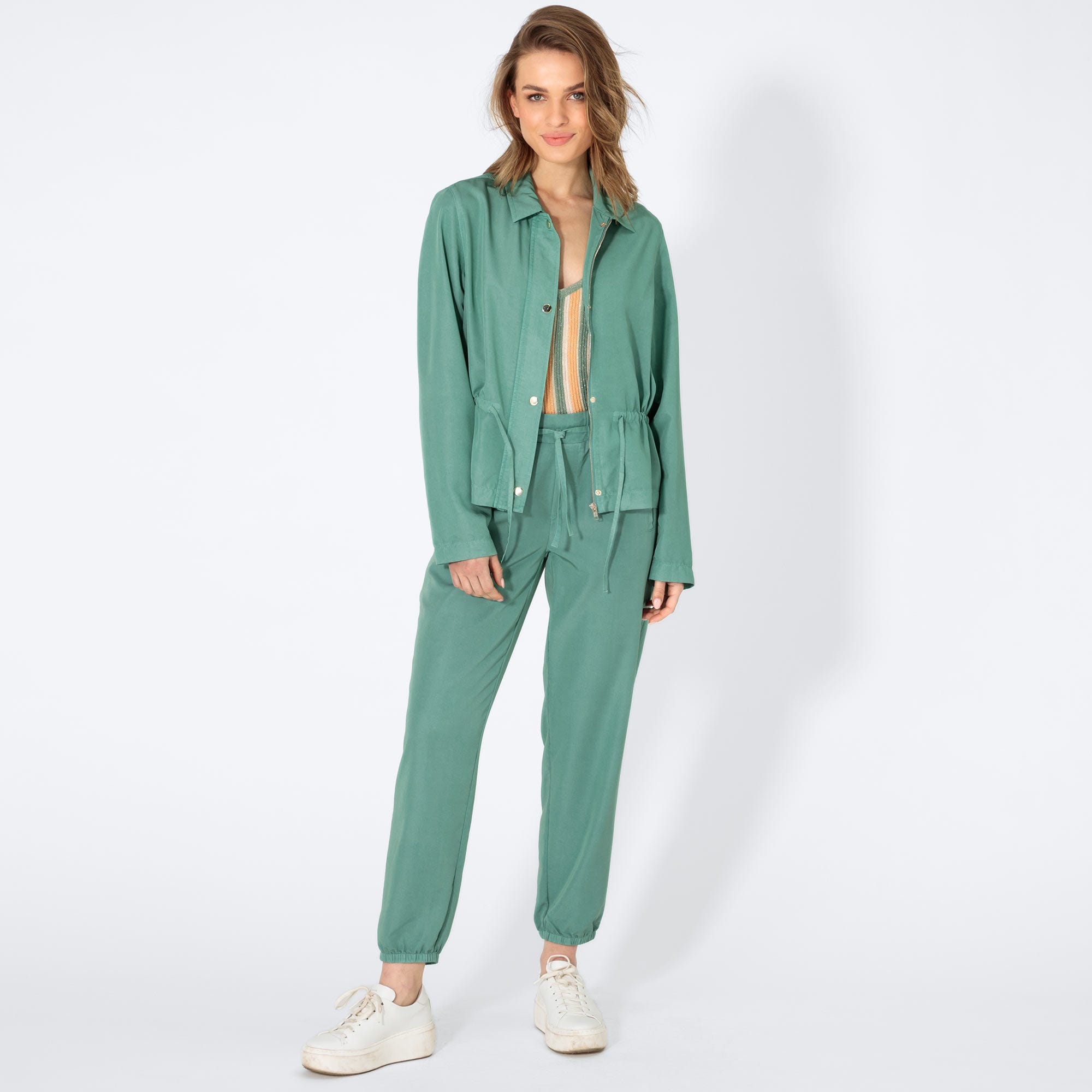 Damen-Stoffhose im Denim-Look