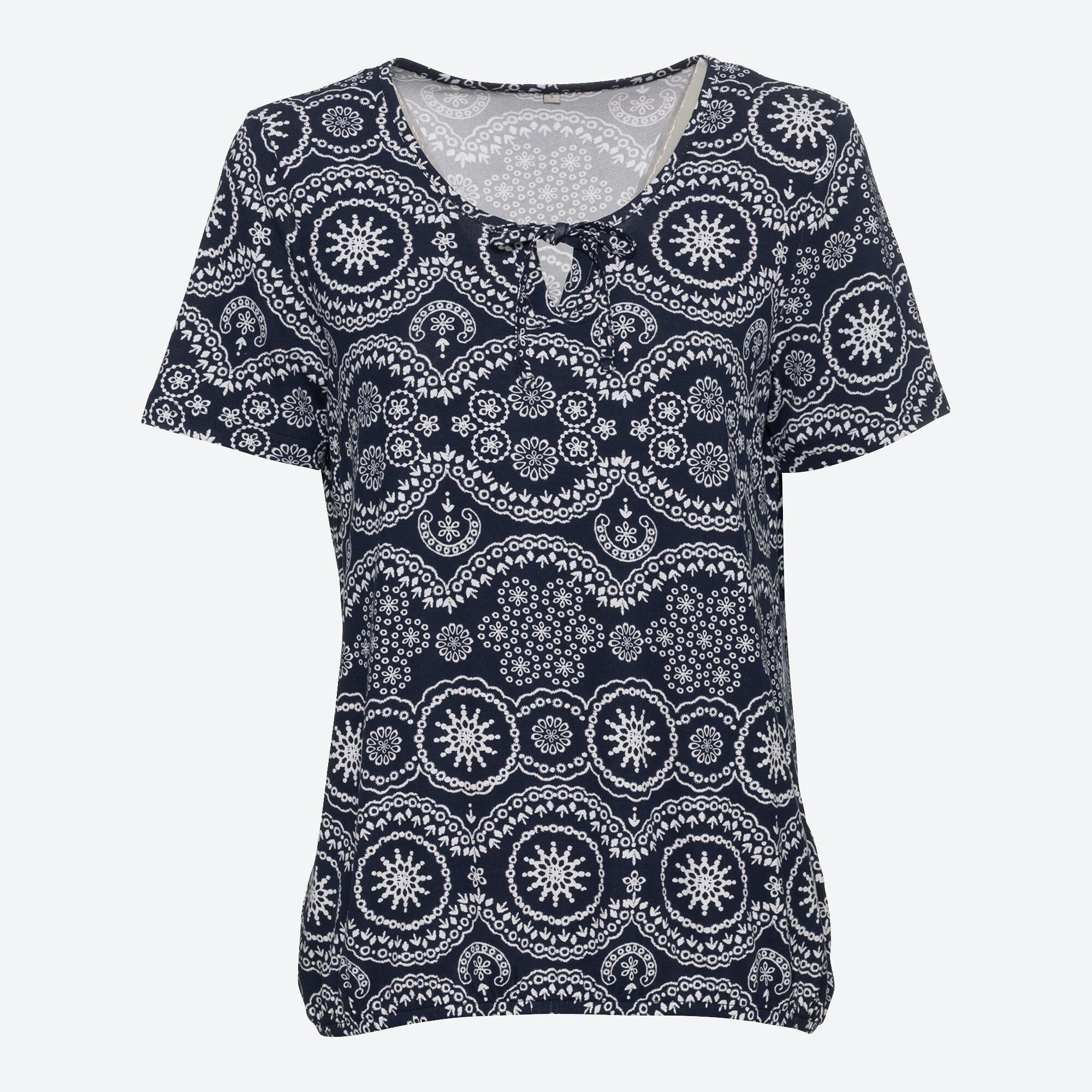 Damen-T-Shirt mit Bindebändern