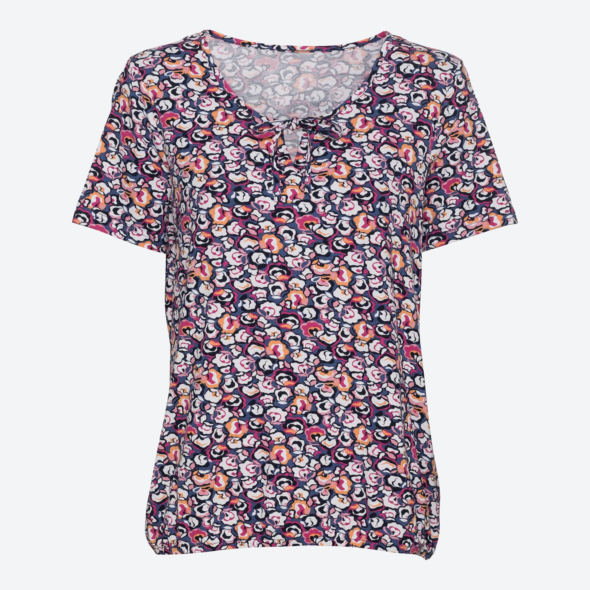 Damen-T-Shirt mit Bindebändern