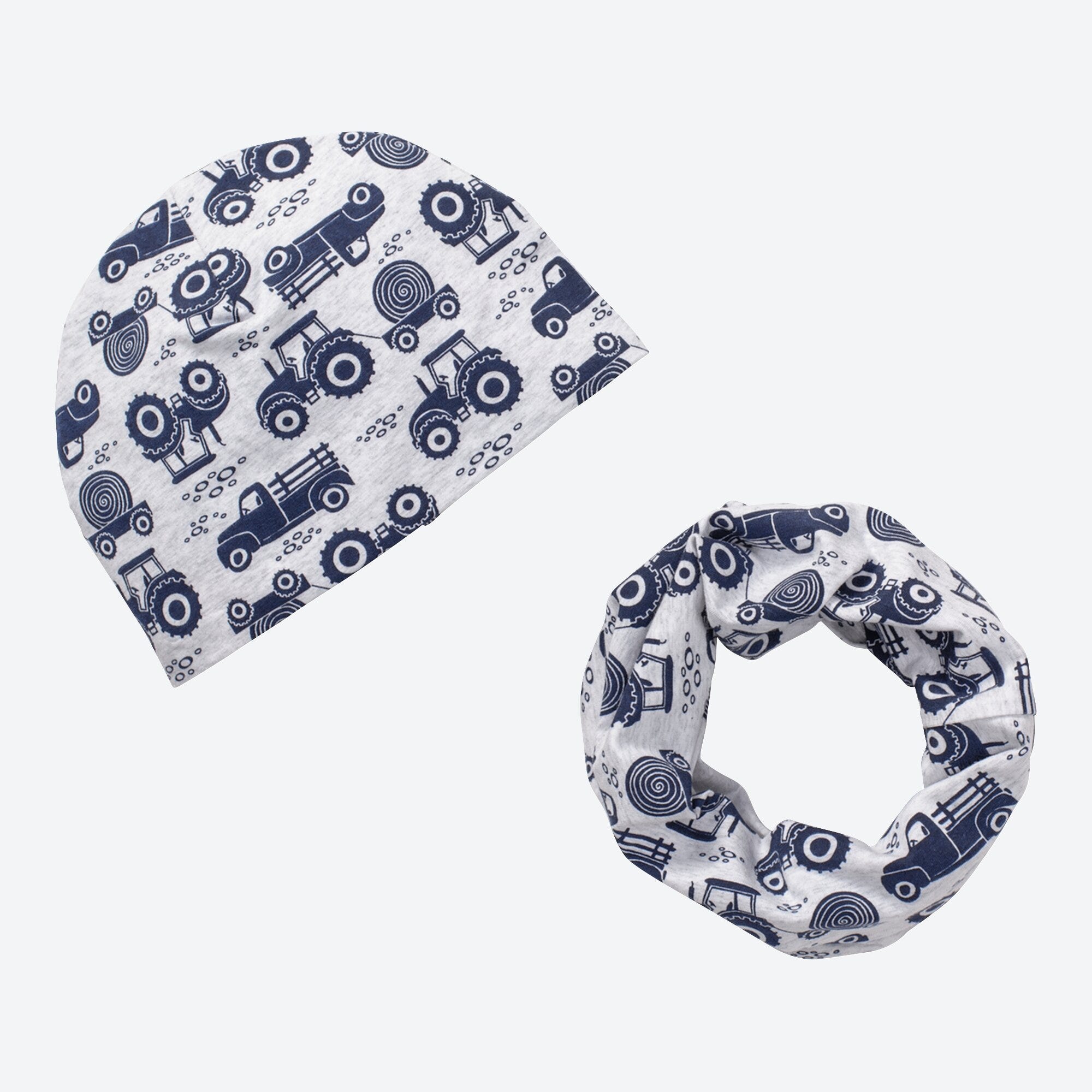 Baby-Jungen-Set mit Mütze und Schal, 2-teilig
