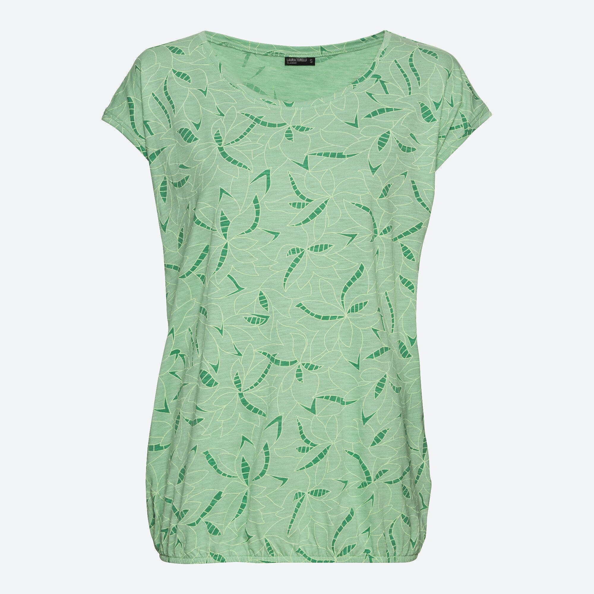 Damen-T-Shirt mit elastischem Saum