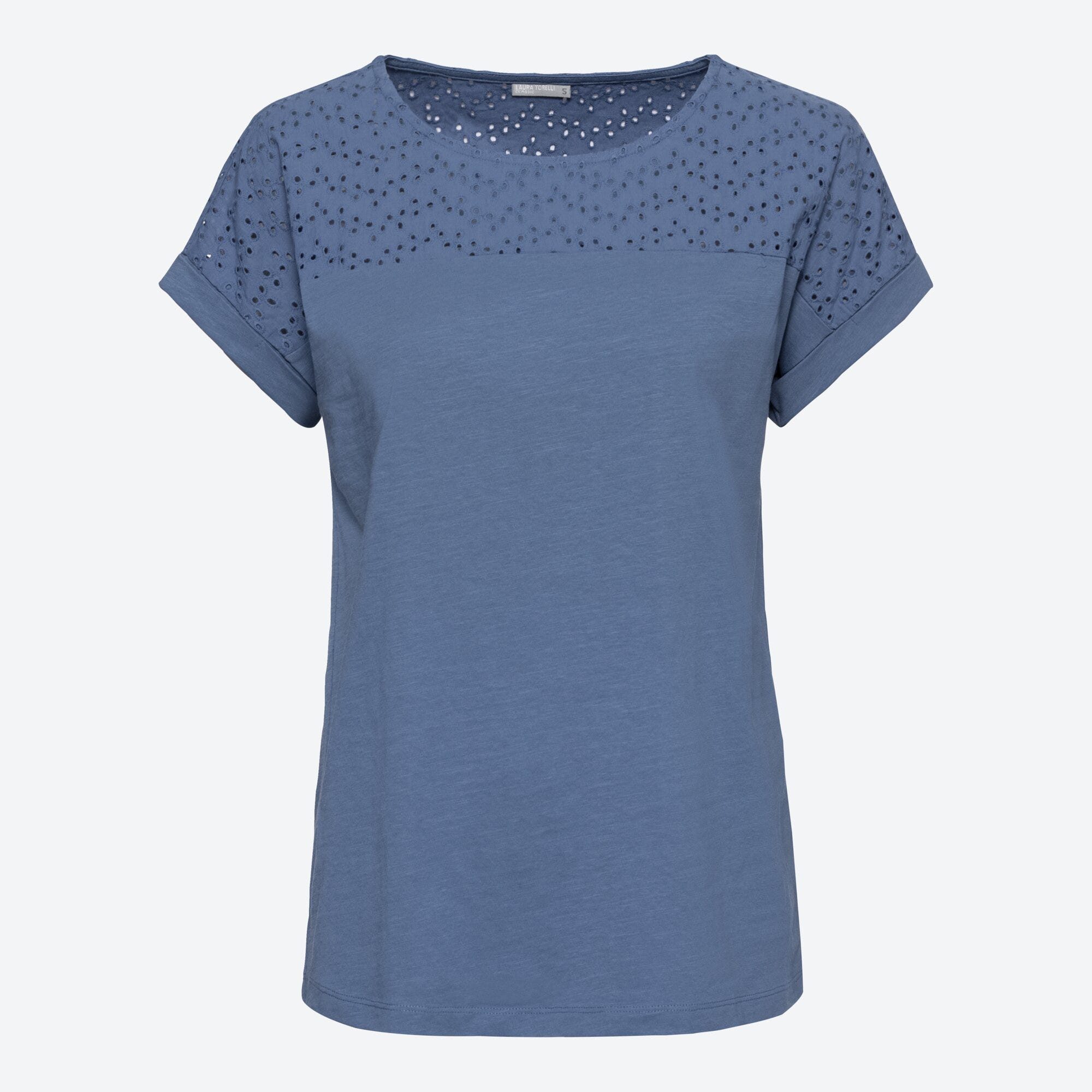 Damen-T-Shirt mit Spitzeneinsatz