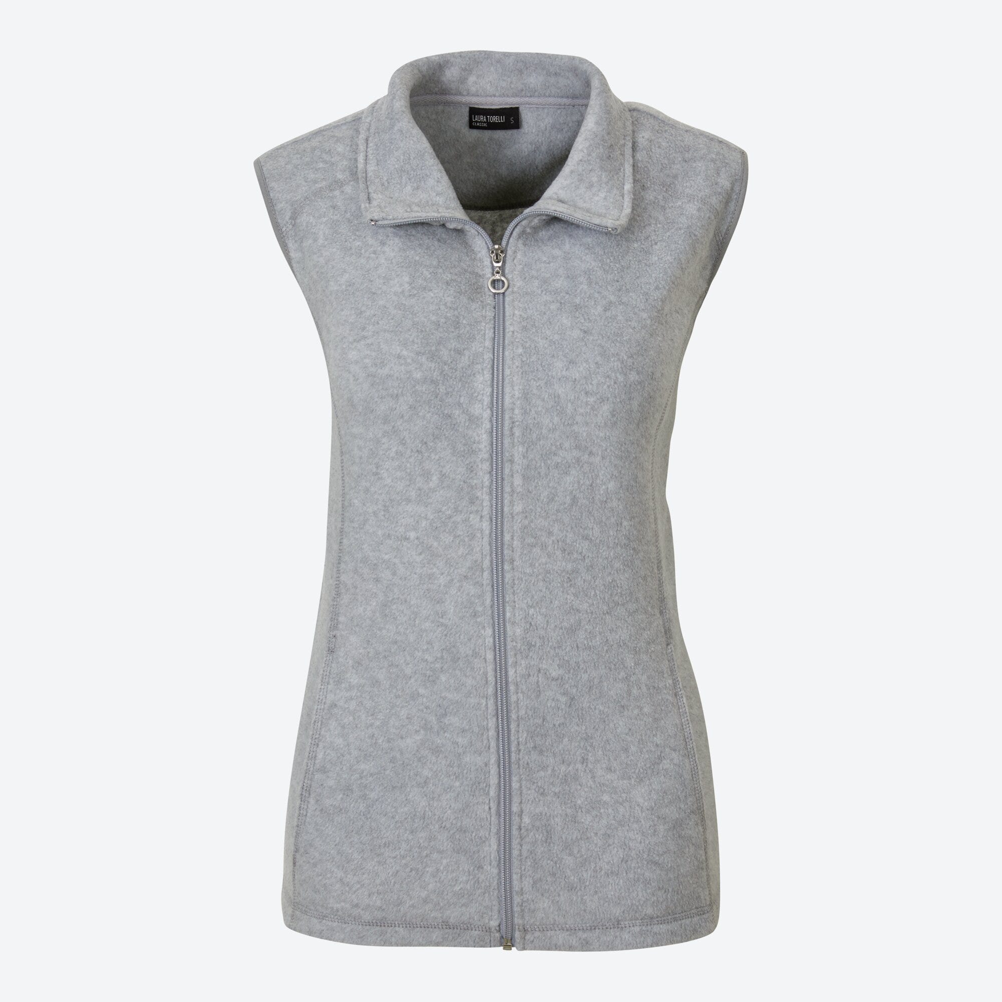 Damen-Fleece-Weste mit Eingrifftaschen