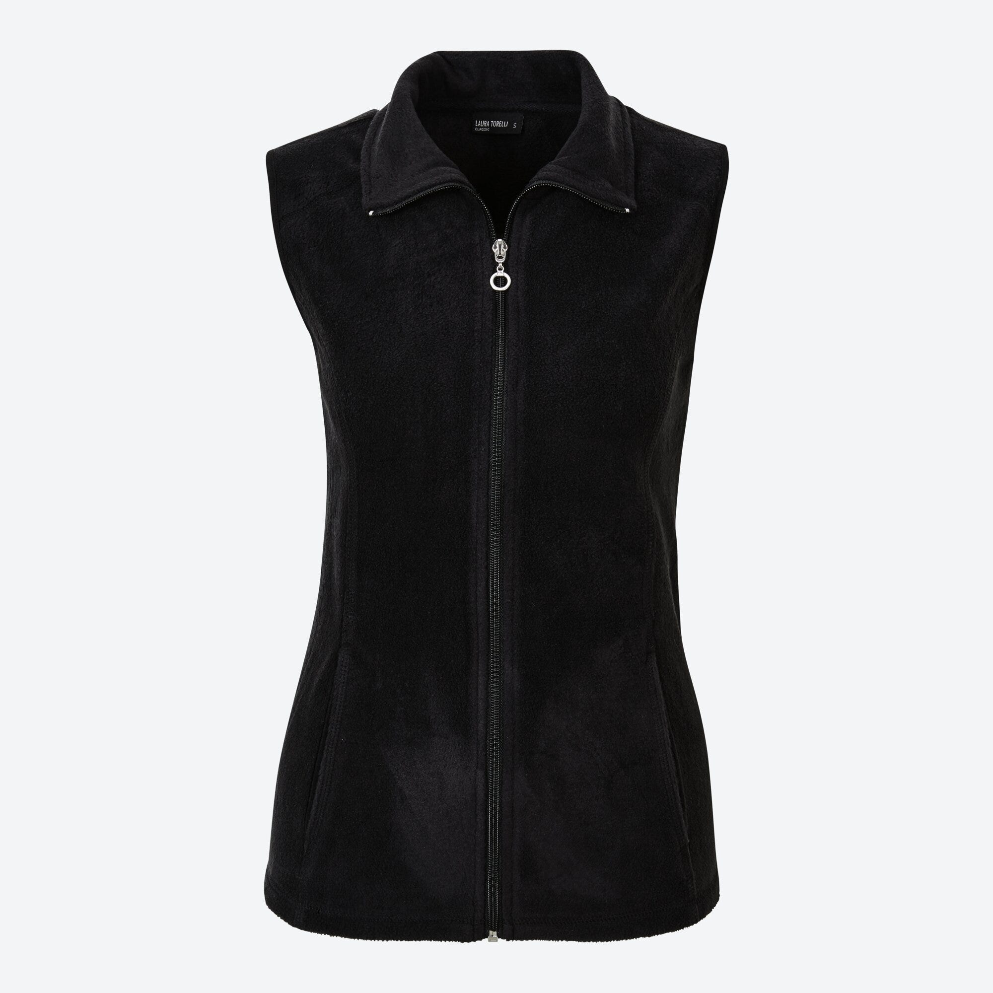Damen-Fleece-Weste mit Eingrifftaschen