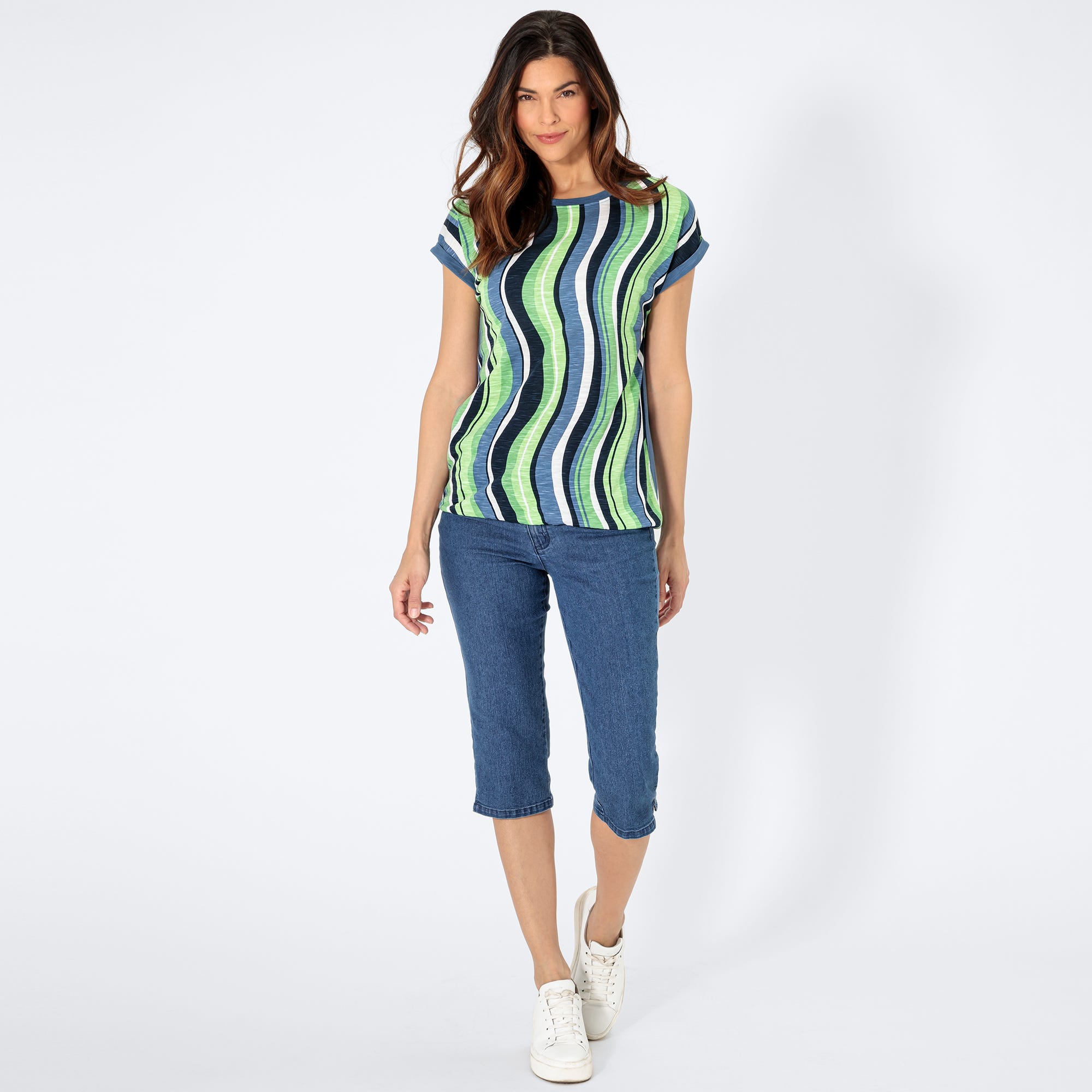 Damen-Jeans-Caprihose