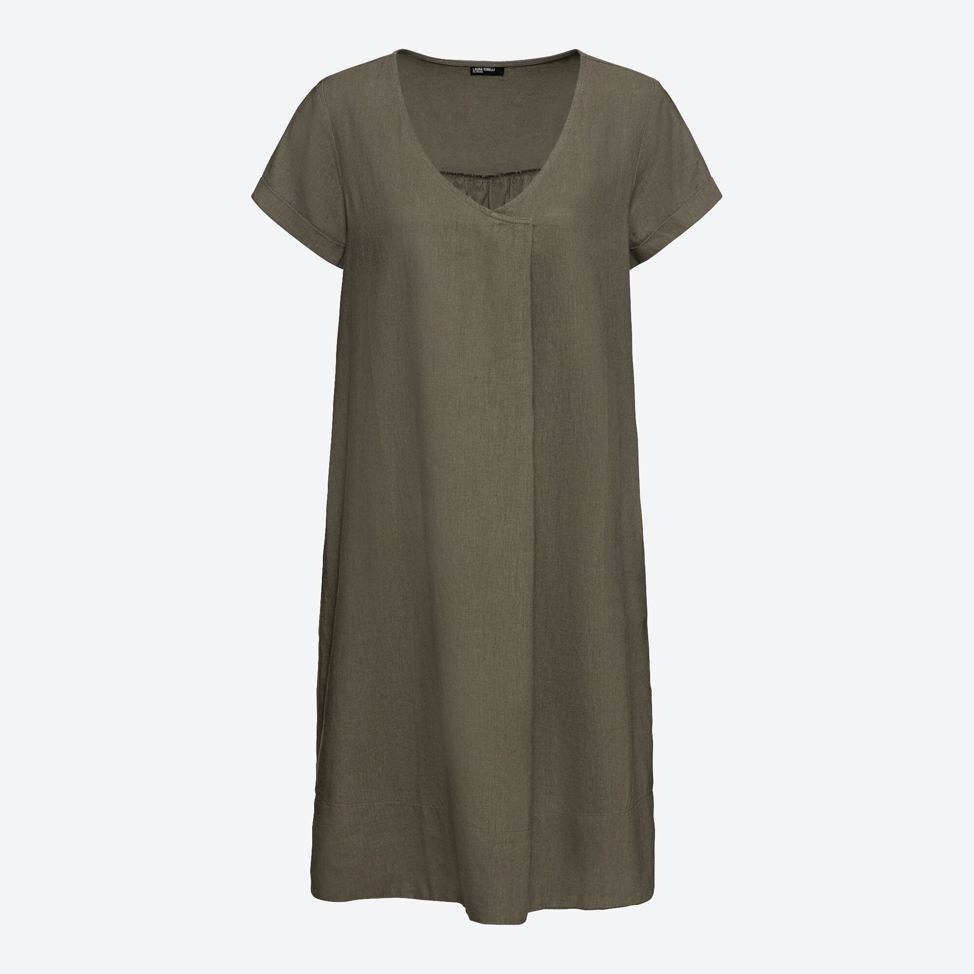 Damen-Kleid mit Leinen