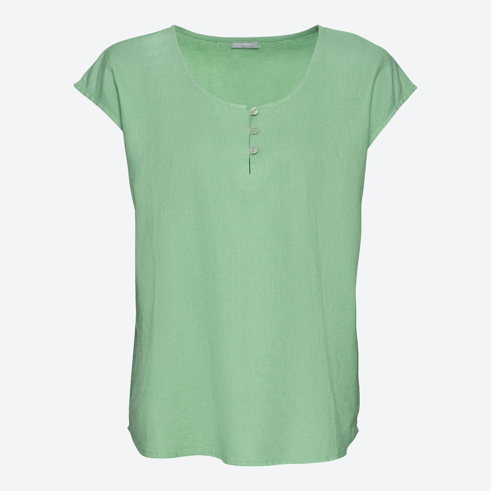 Damen-Bluse mit kleiner Knopfleiste