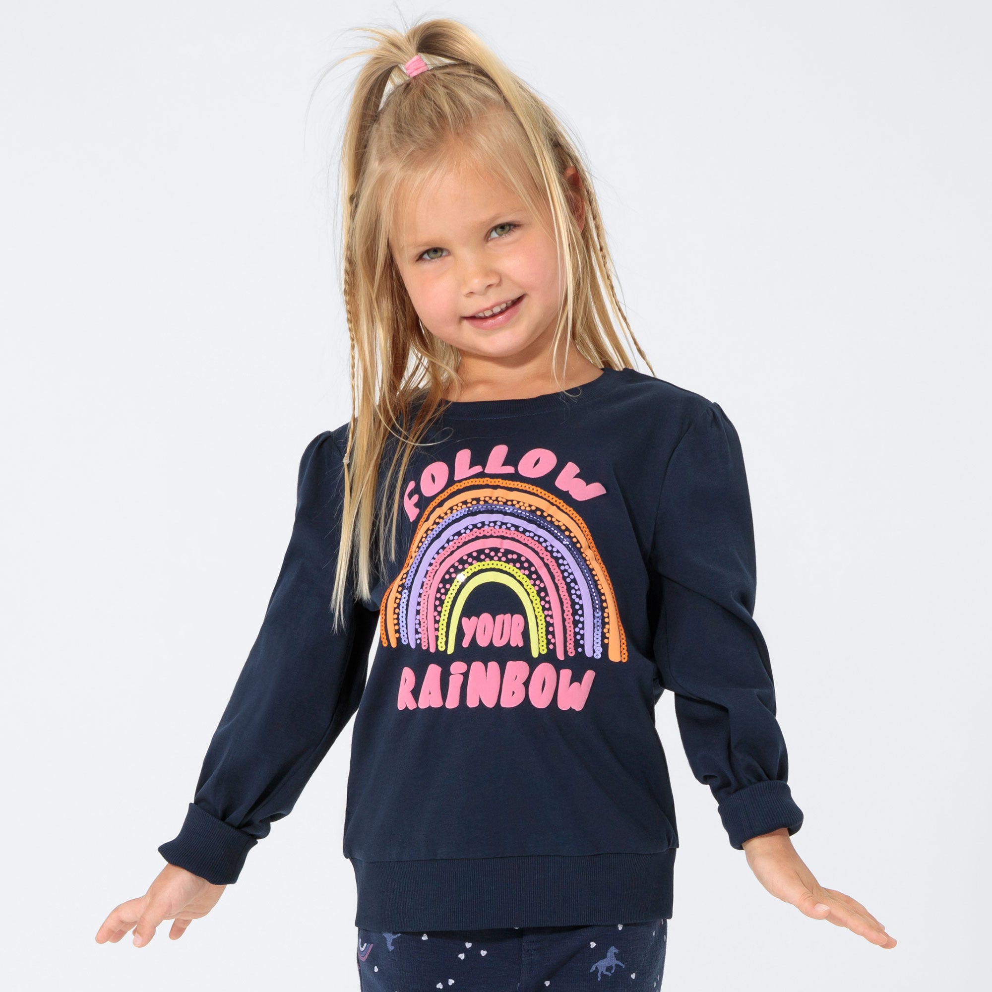 Mädchen-Shirt mit Pailletten