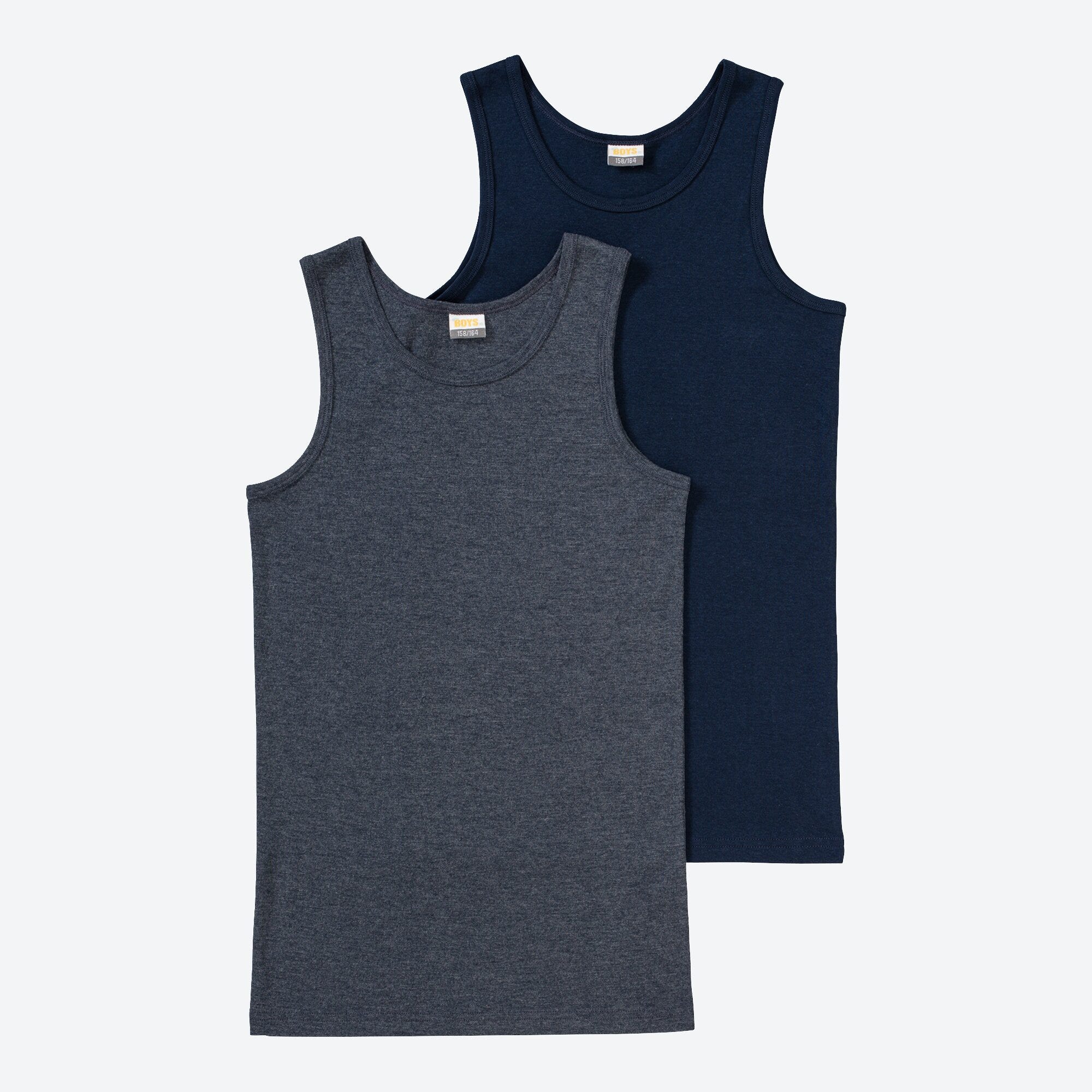Jungen-Unterhemd, 2er-Pack