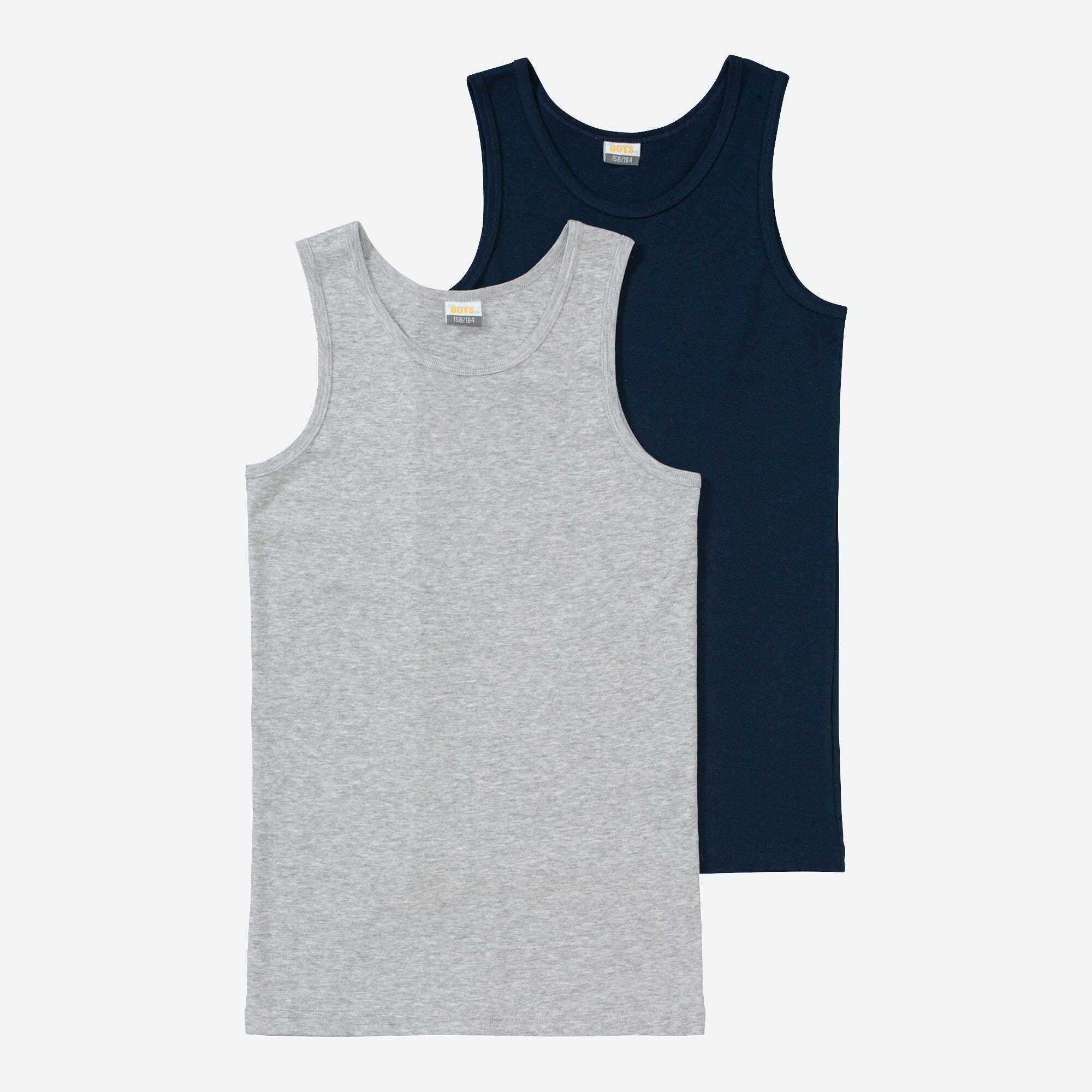 Jungen-Unterhemd, 2er-Pack