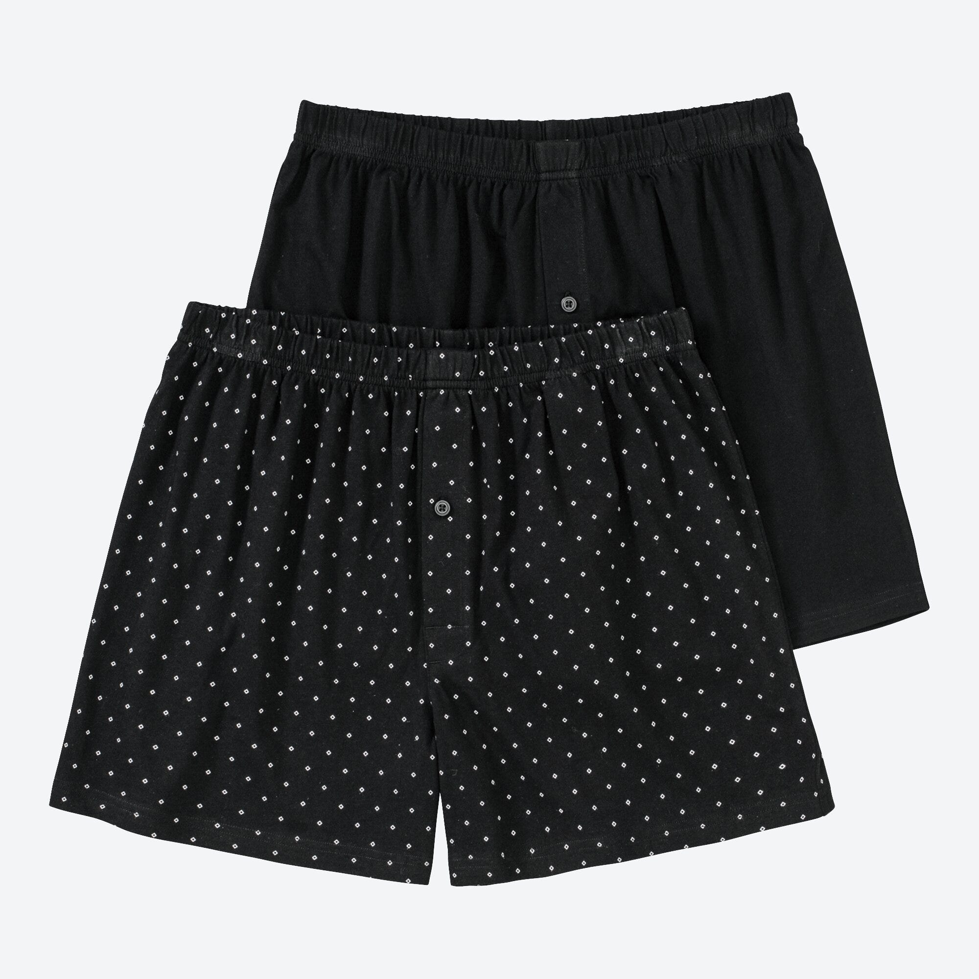 Herren-Boxershorts mit Punkte-Muster, 2er-Pack