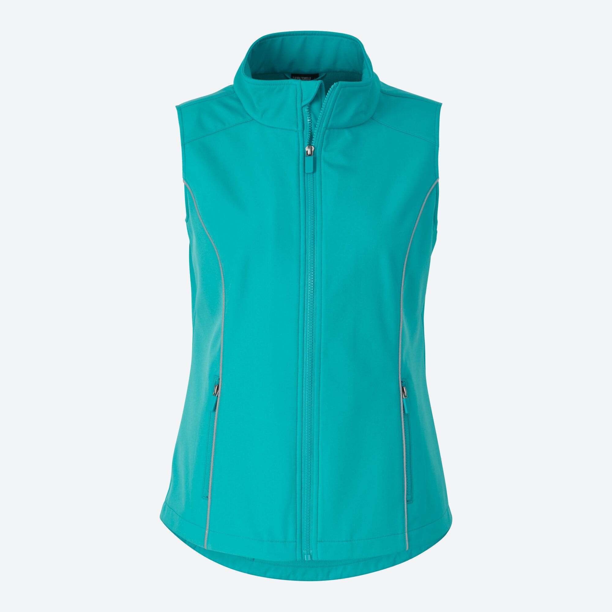 Damen-Softshell-Weste mit 2 Reißverschluss-Taschen