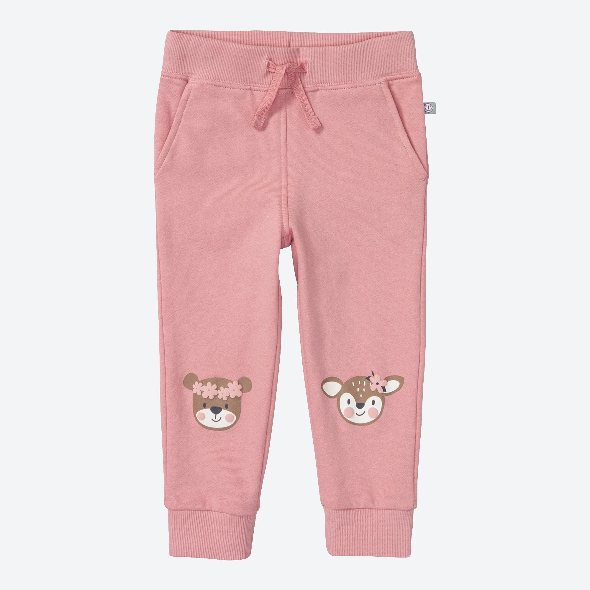 Baby-Mädchen-Jogginghose mit Tiergesichtern