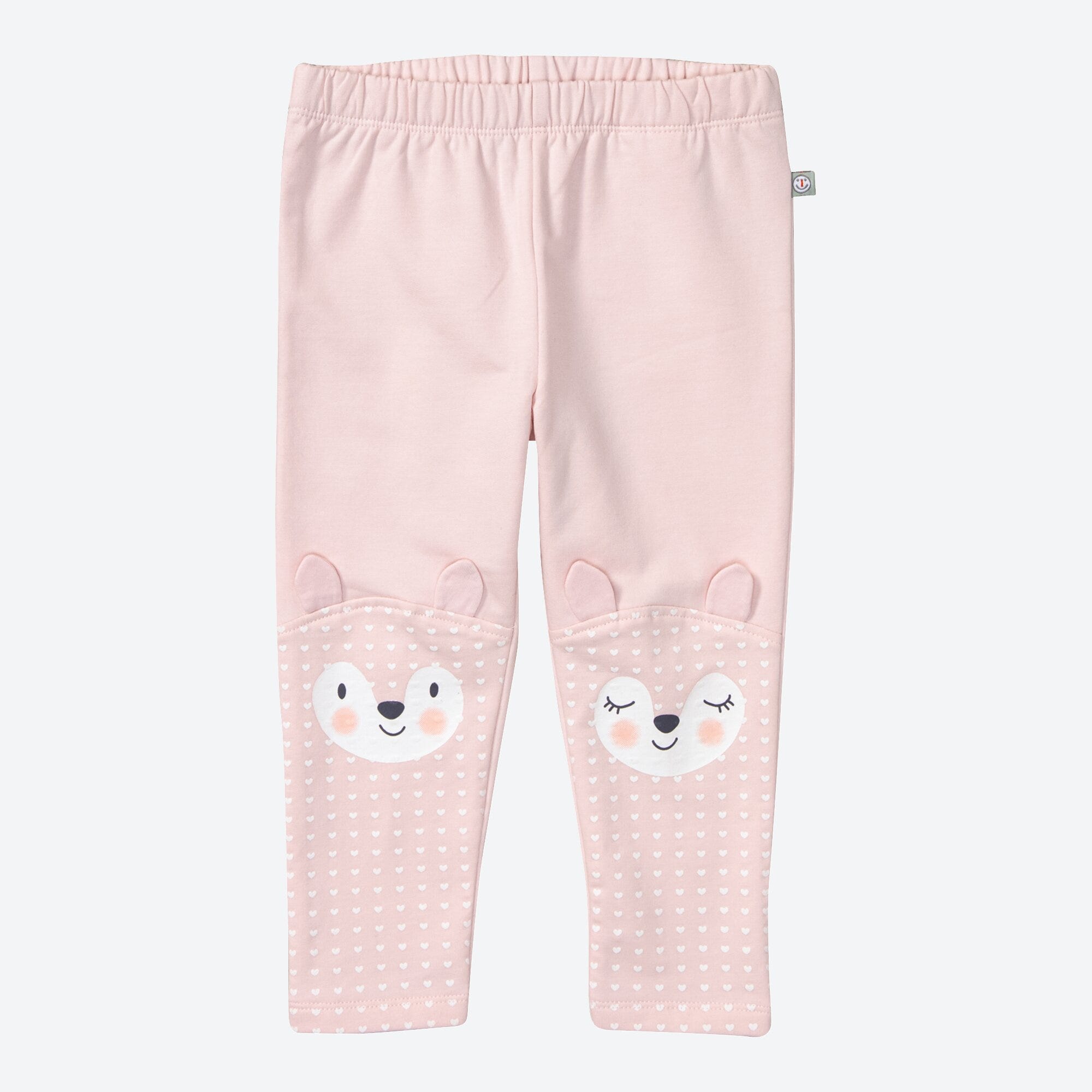 Baby-Mädchen-Sweat-Leggings mit Tiergesichtern