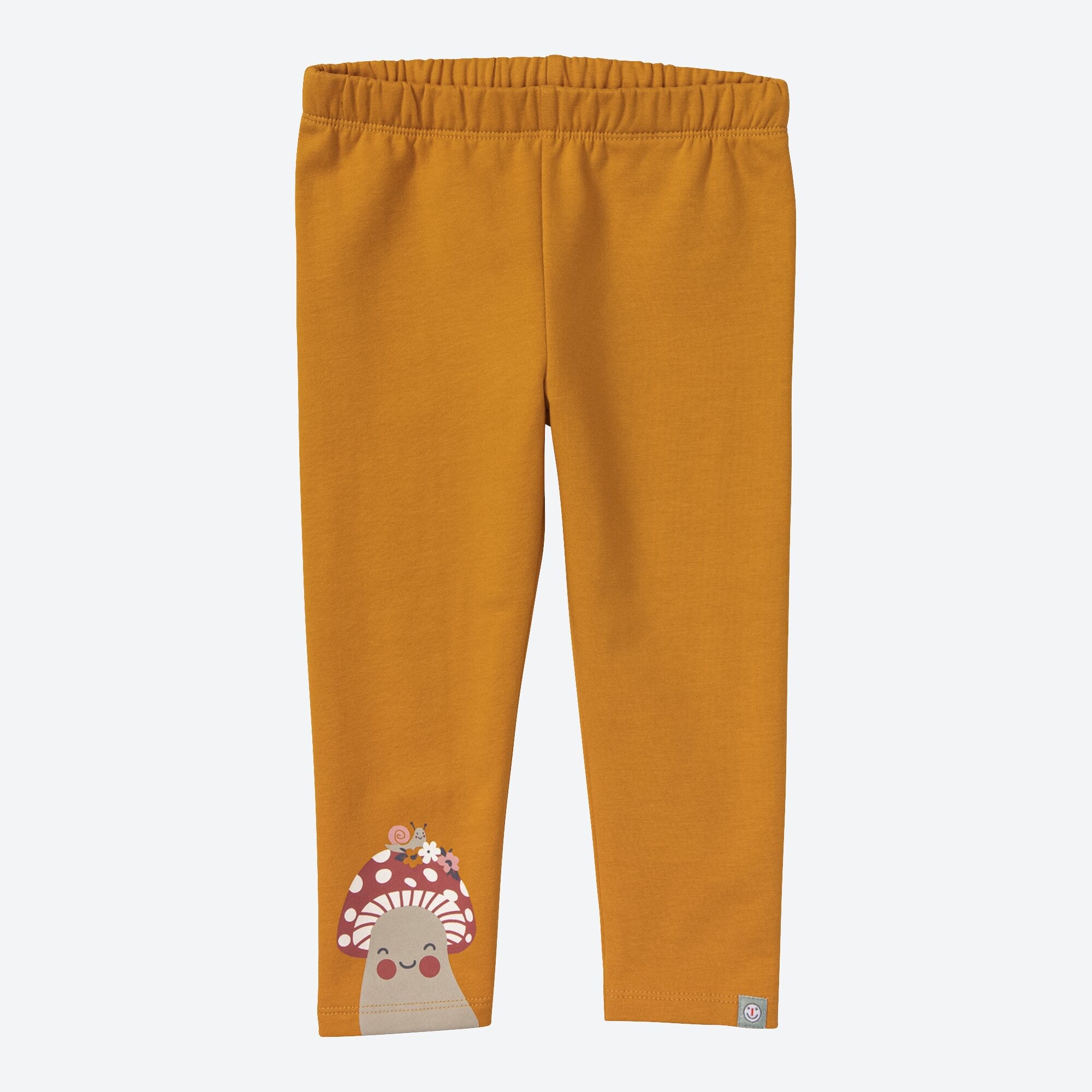 Baby-Mädchen-Sweat-Leggings mit Pilz-Aufdruck