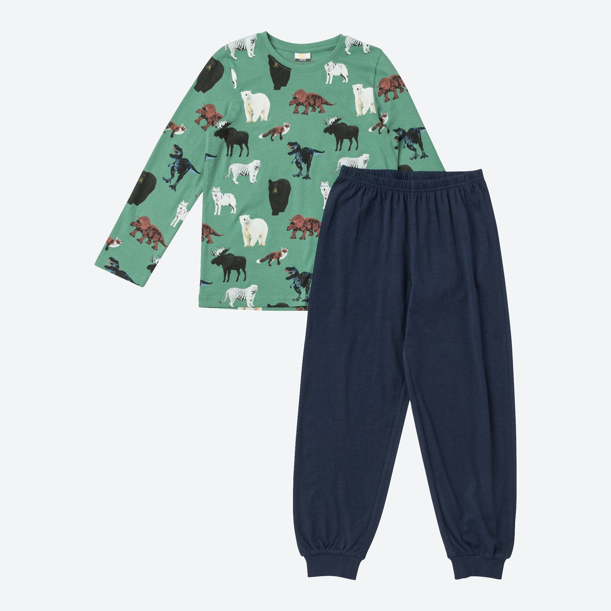 Kinder-Jungen-Schlafanzug aus Baumwolle, 2-teilig