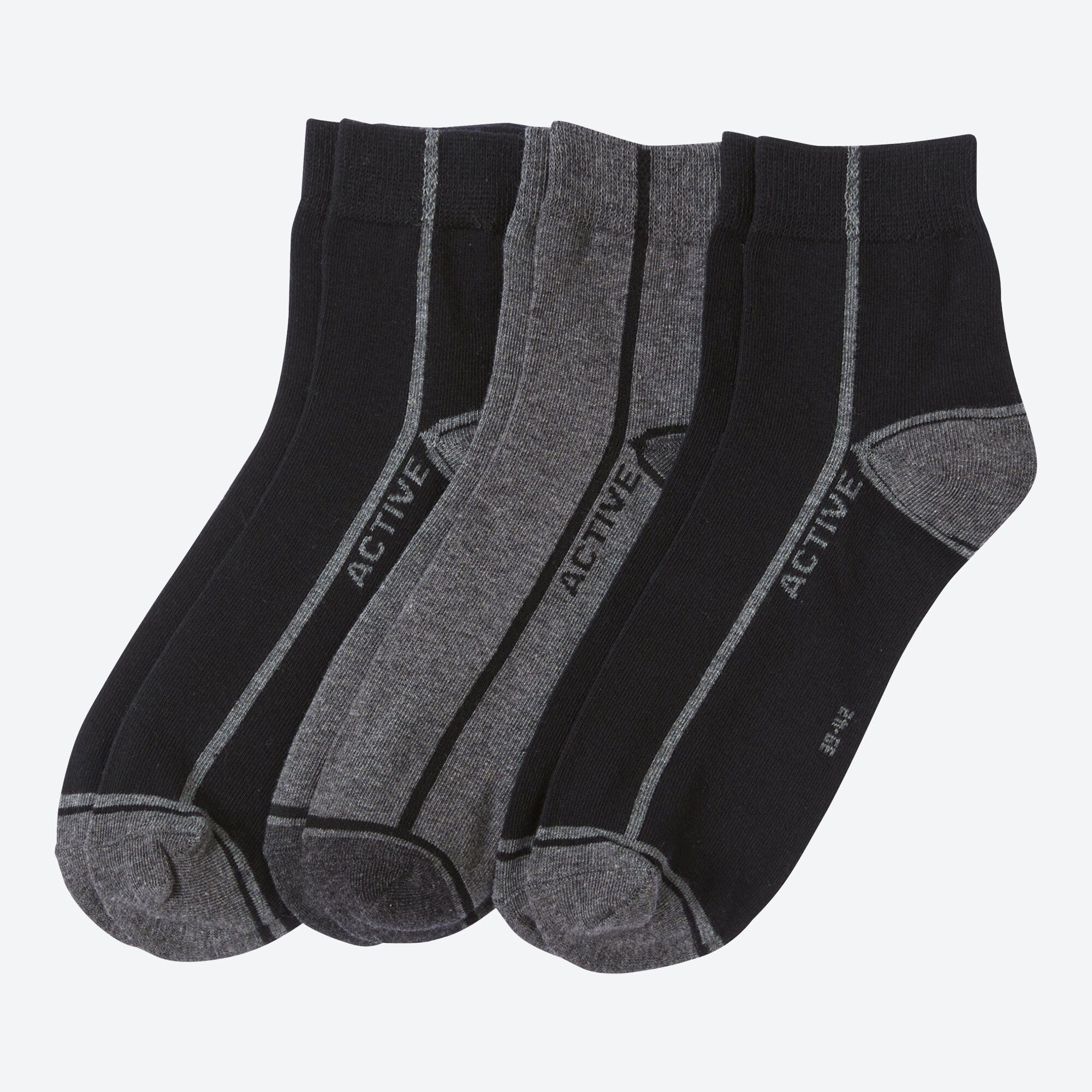 Herren-Kurzschaft-Socken, 3er-Pack