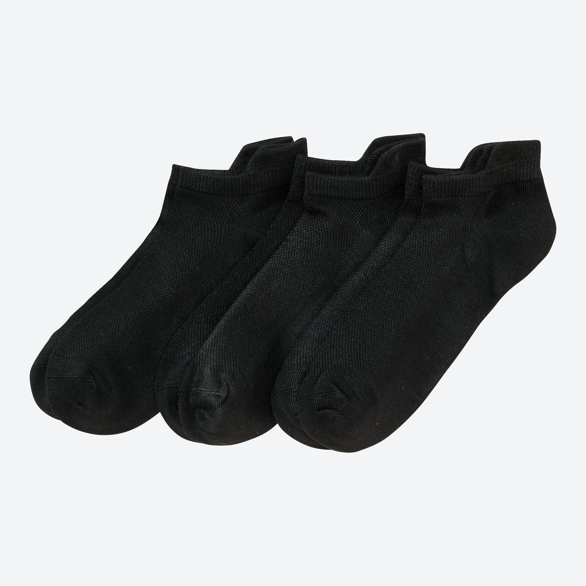Damen-Sport-Sneaker-Socken mit Fersenschutz, 3er-Pack