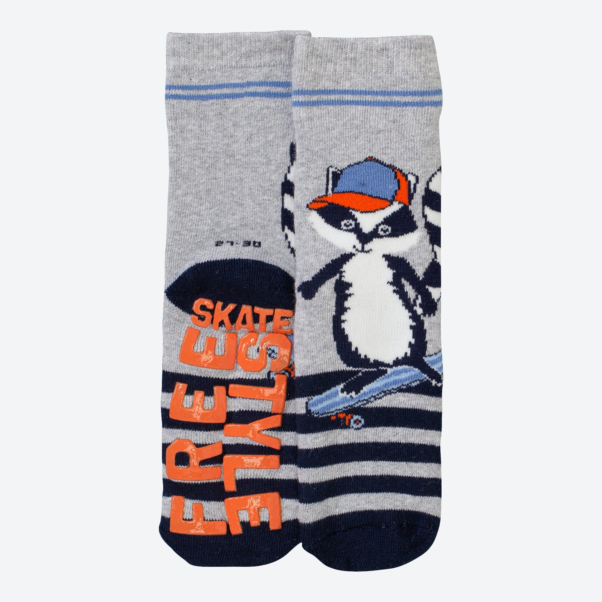 Jungen-ABS-Socken mit Waschbär-Motiv