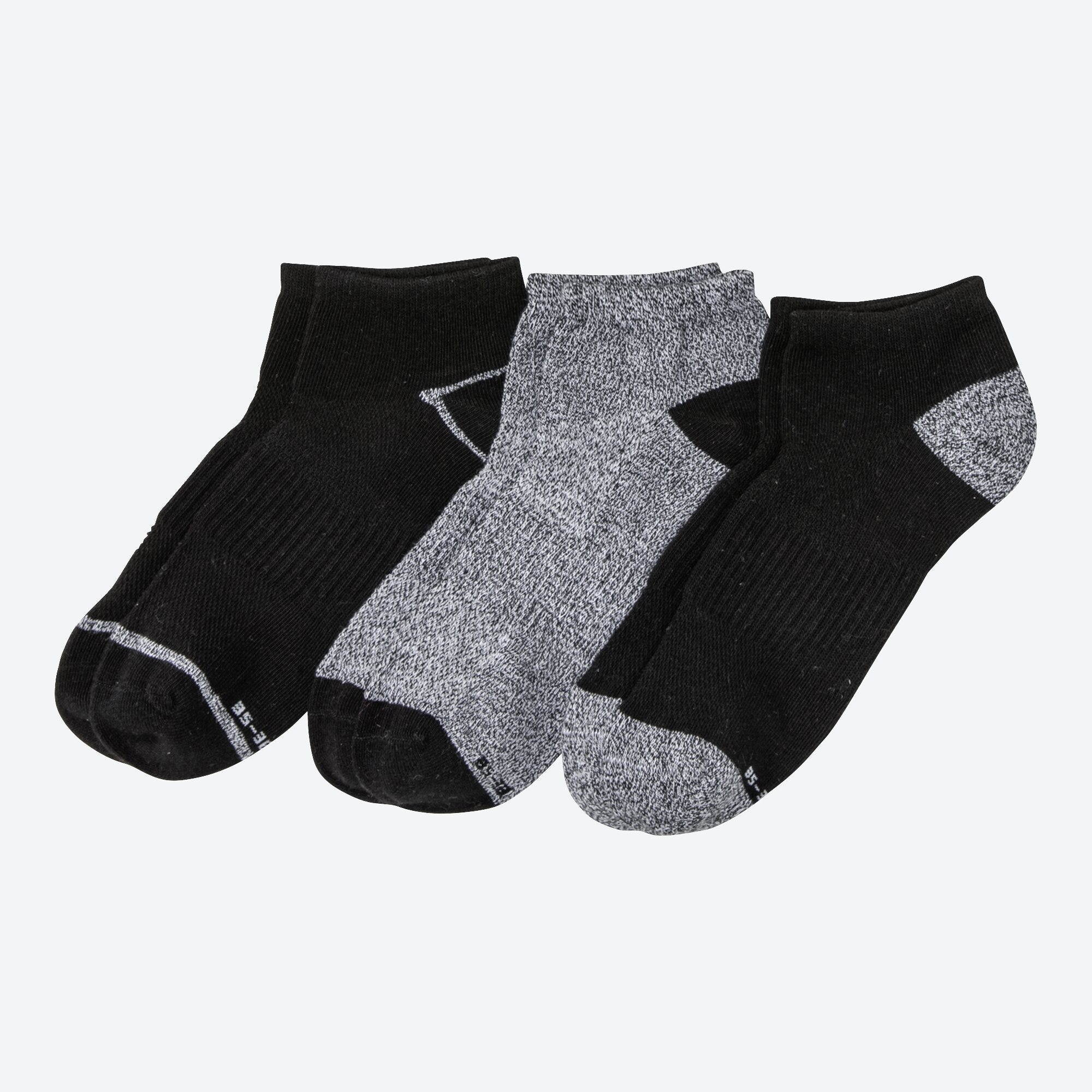 Damen-Sport-Sneaker-Socken mit Dehnungszone, 3er-Pack