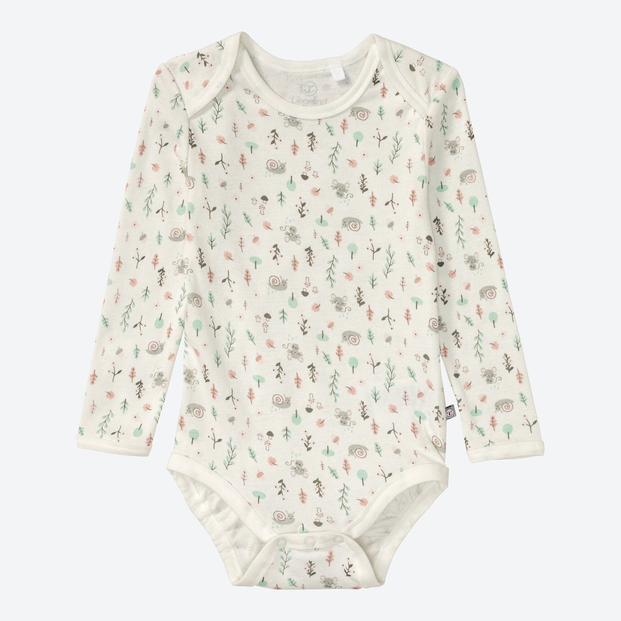 Baby-Mädchen-Body mit Natur-Muster
