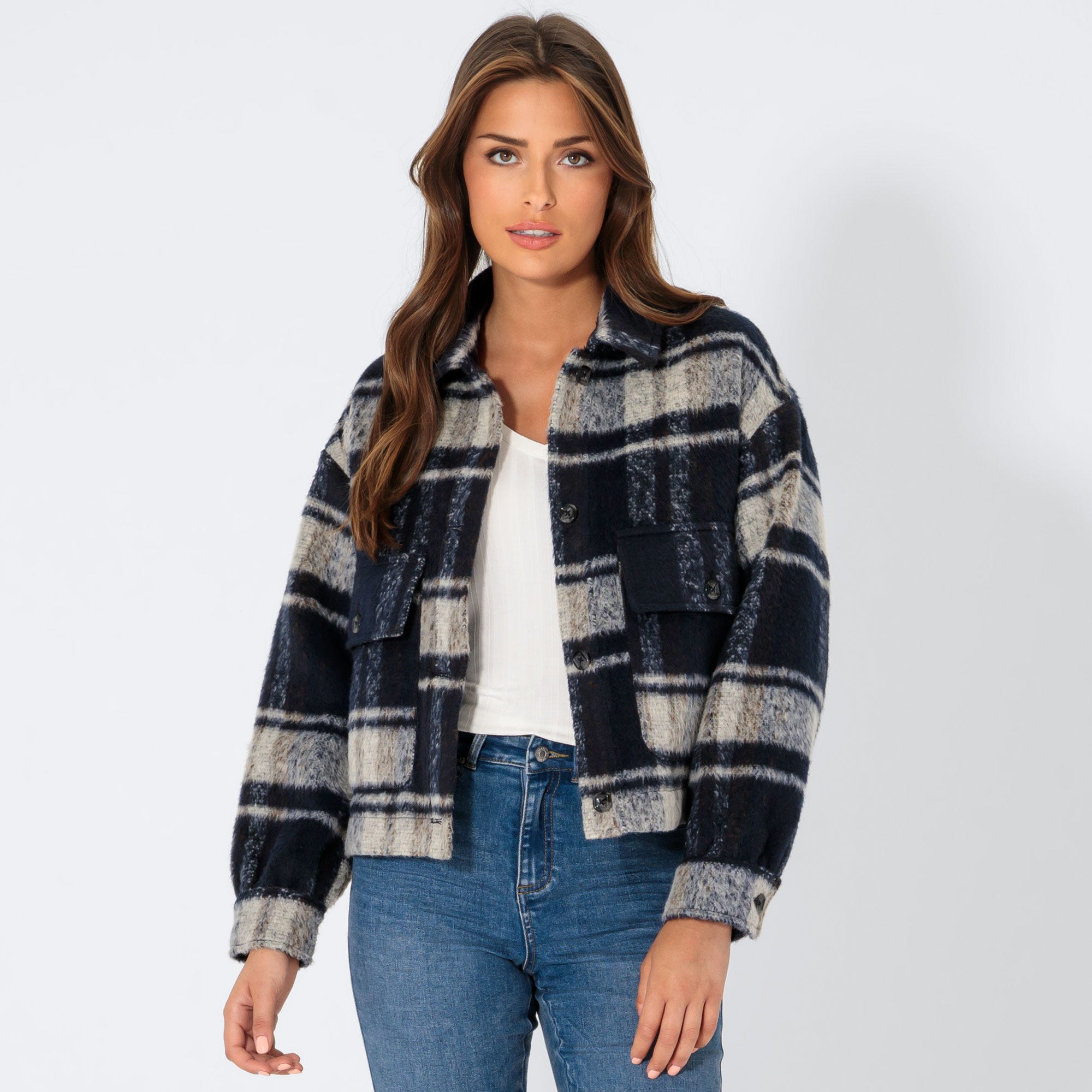 Damen-Jacke im Oversized-Style