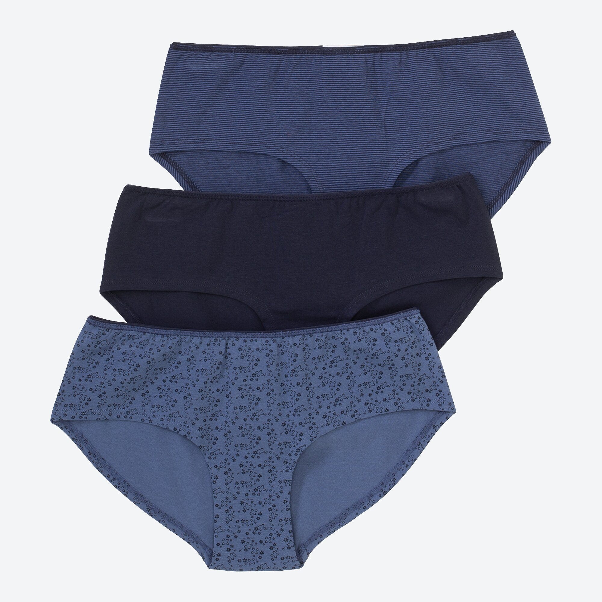 Damen-Panty mit Ringelmuster, 3er-Pack