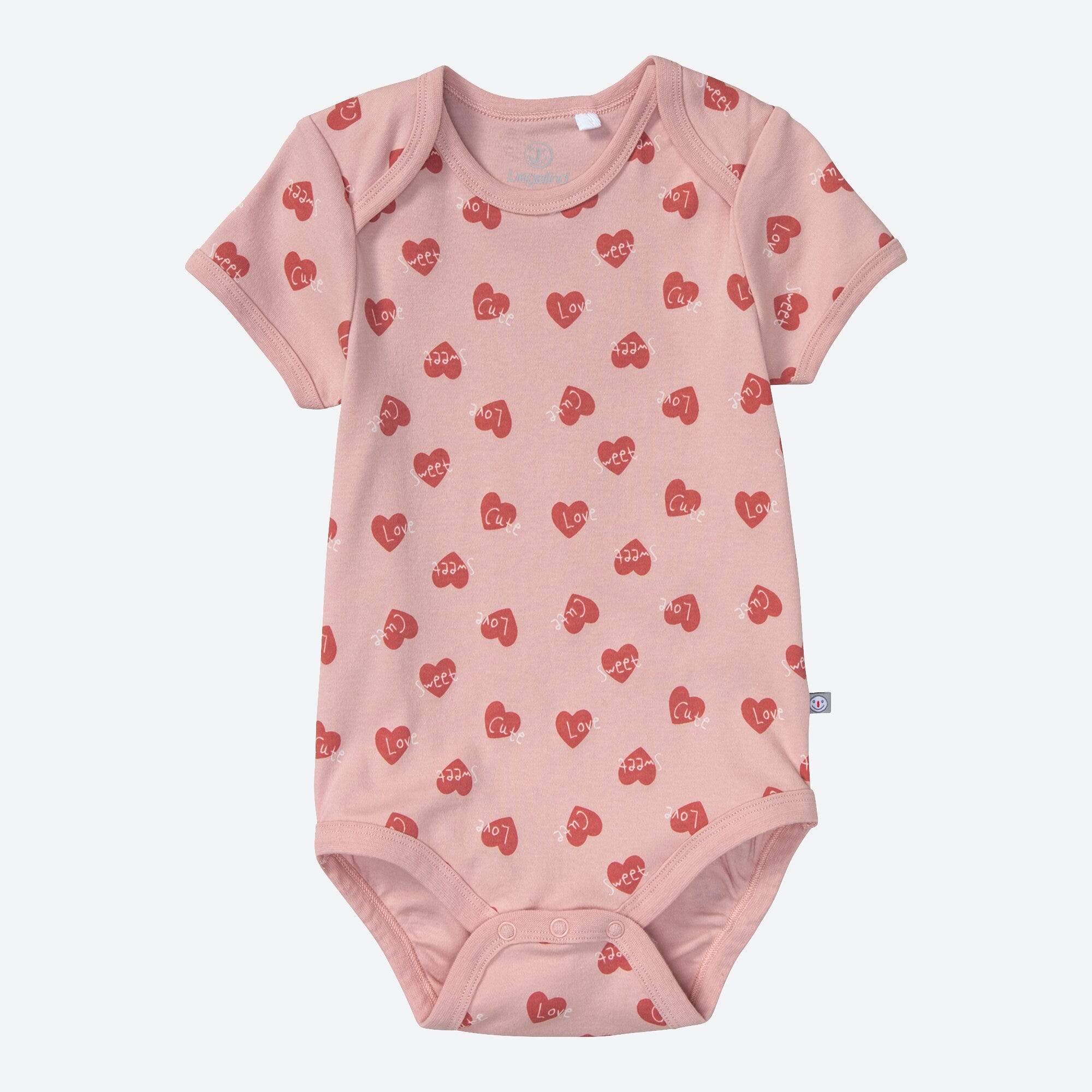 Baby-Mädchen-Body mit Herzmuster