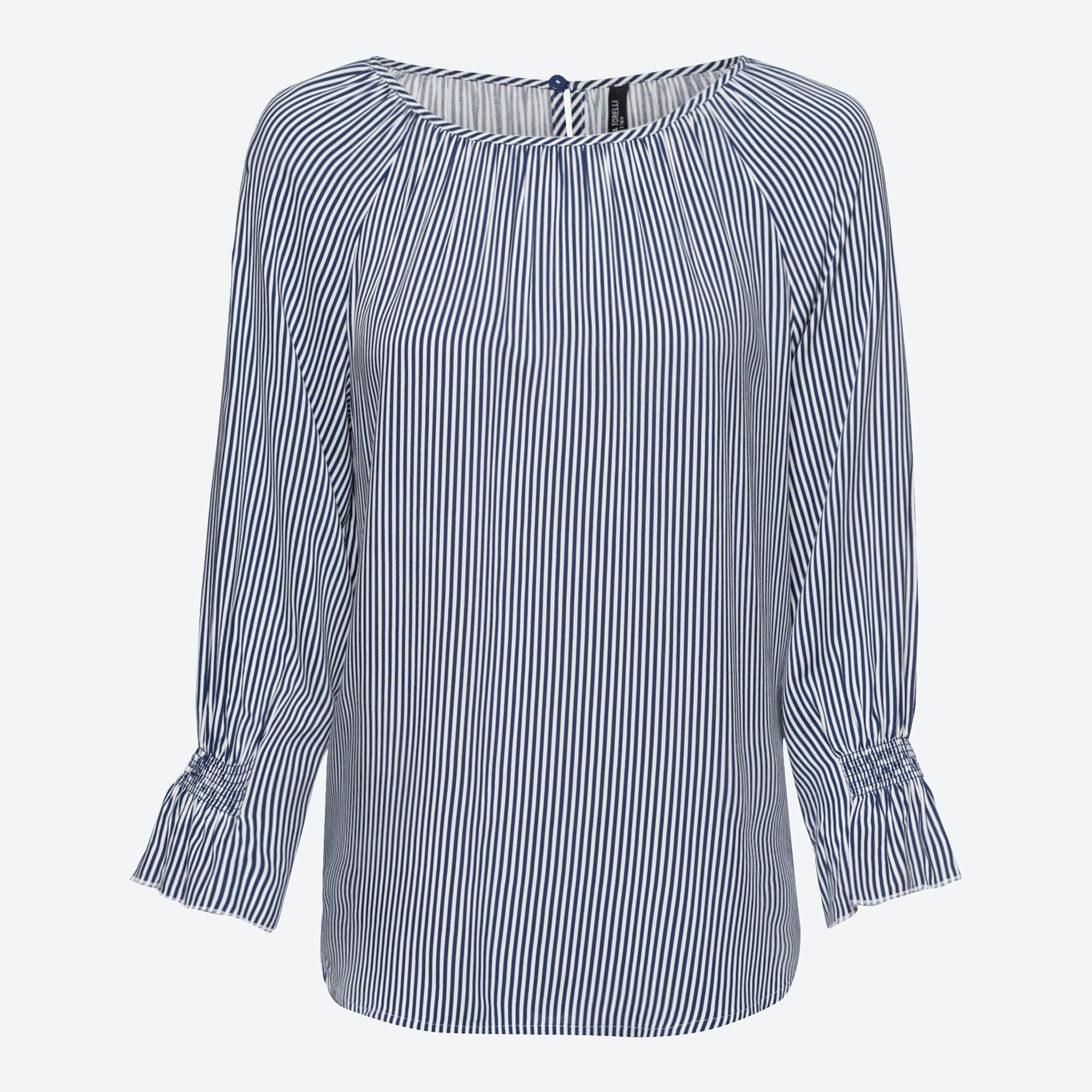 Damen-Bluse mit gesmokten Ärmeln