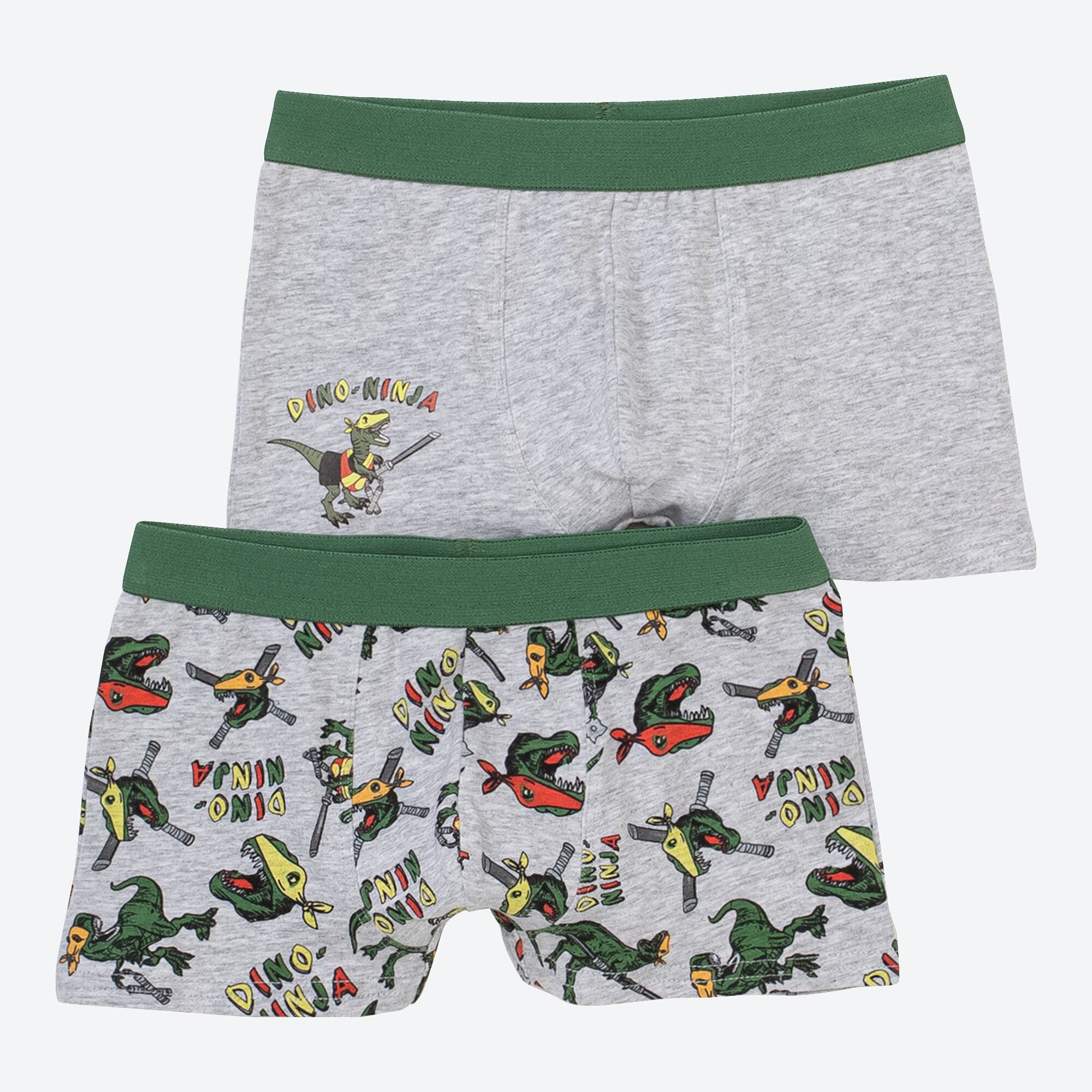 Jungen-Retroshorts mit Dino-Design, 2er-Pack