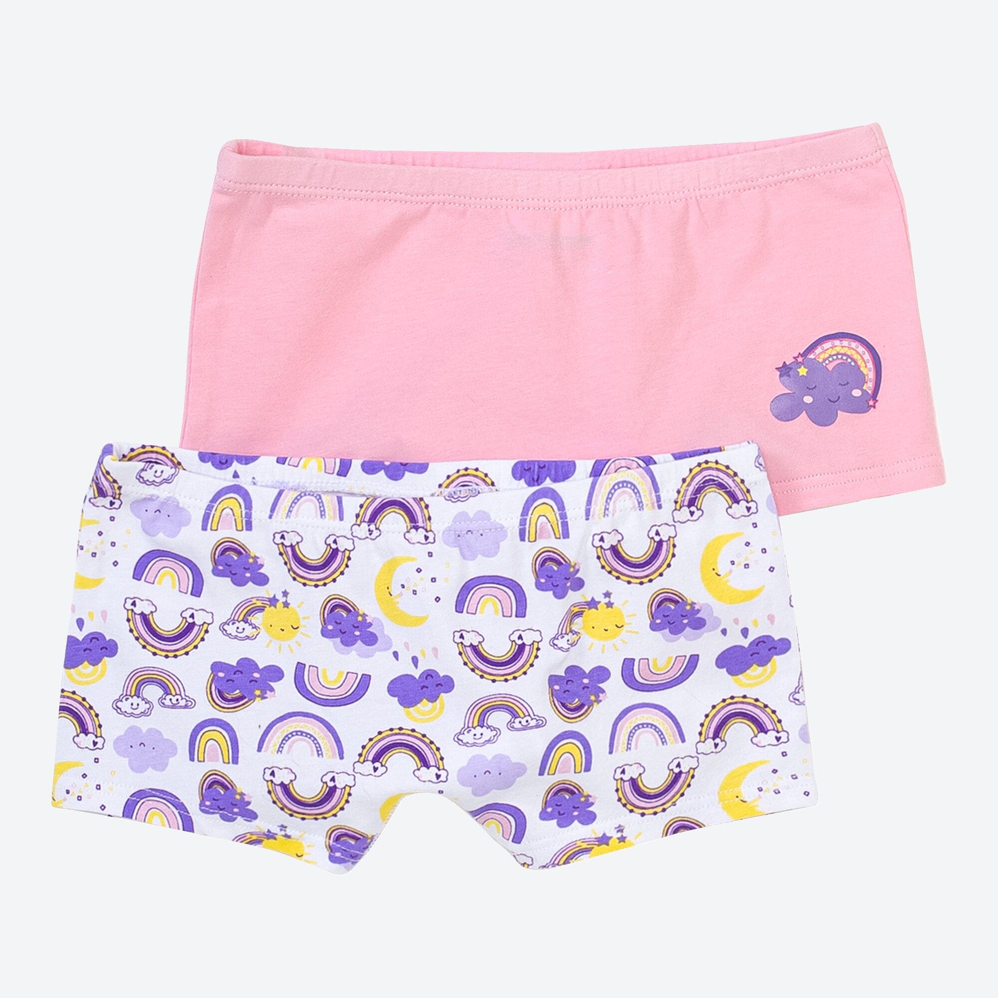 Mädchen-Panty mit Regenbogen-Muster, 2er-Pack