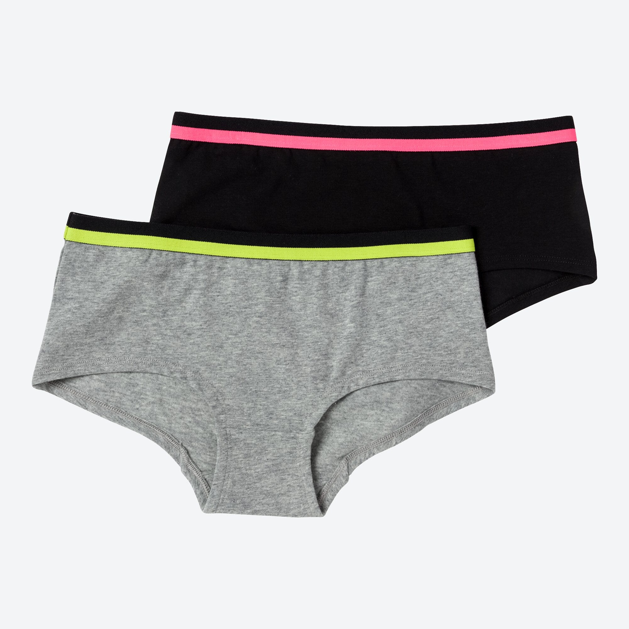 Mädchen-Panty mit Kontrast-Streifen, 2er-Pack