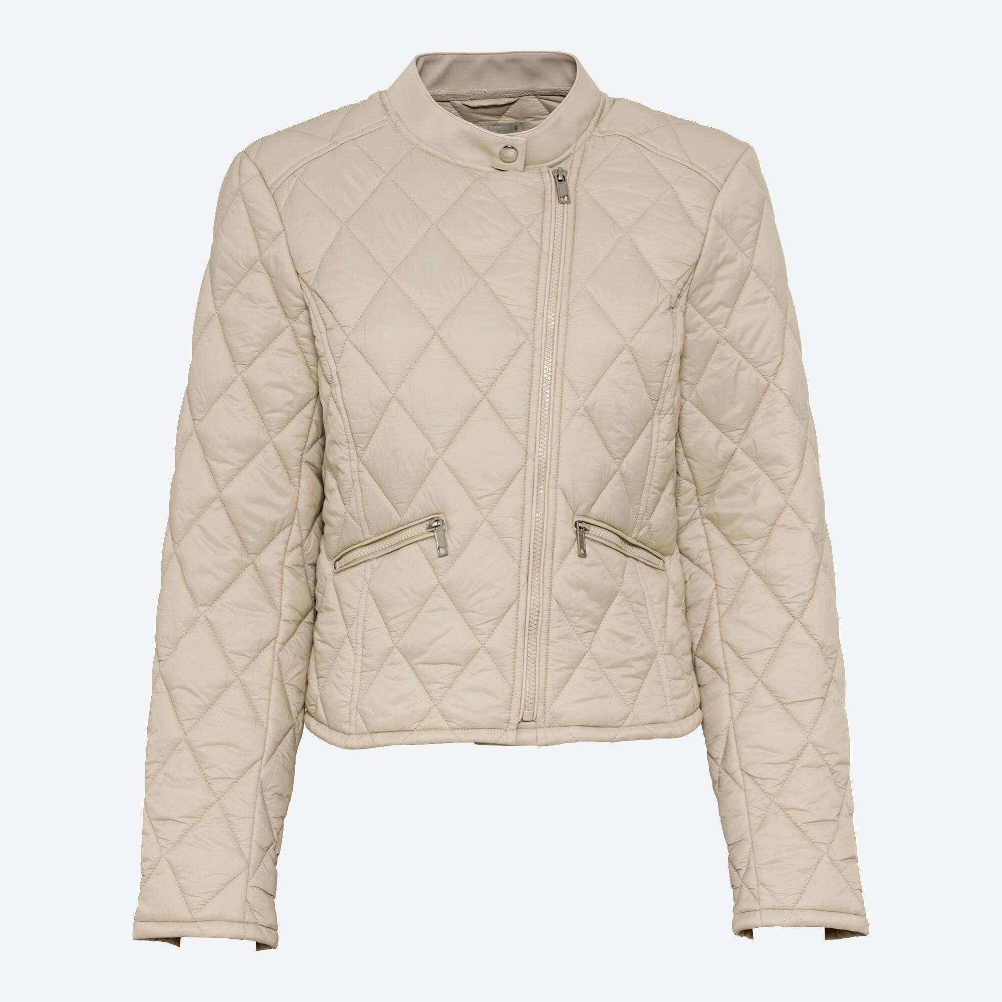 Damen-Steppjacke im Biker-Style