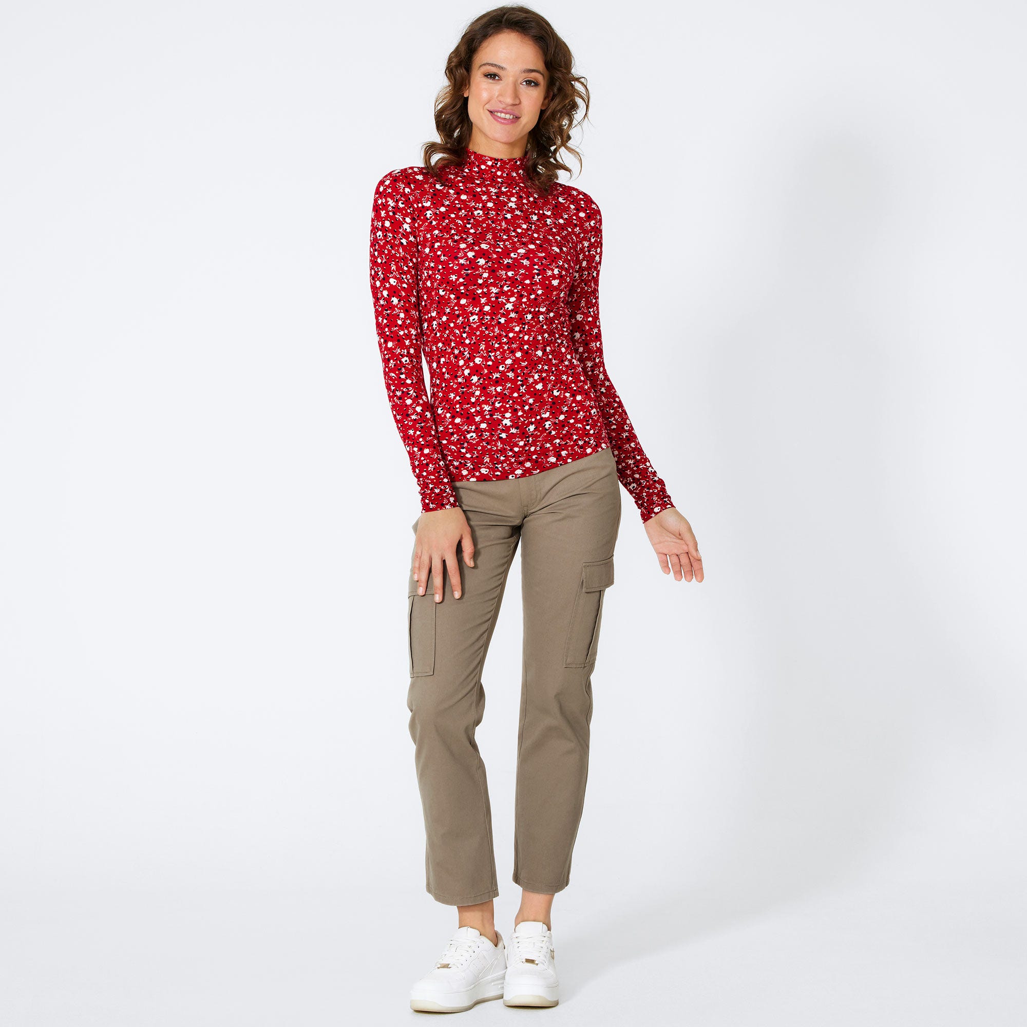 Damen-Hose mit Cargo-Taschen