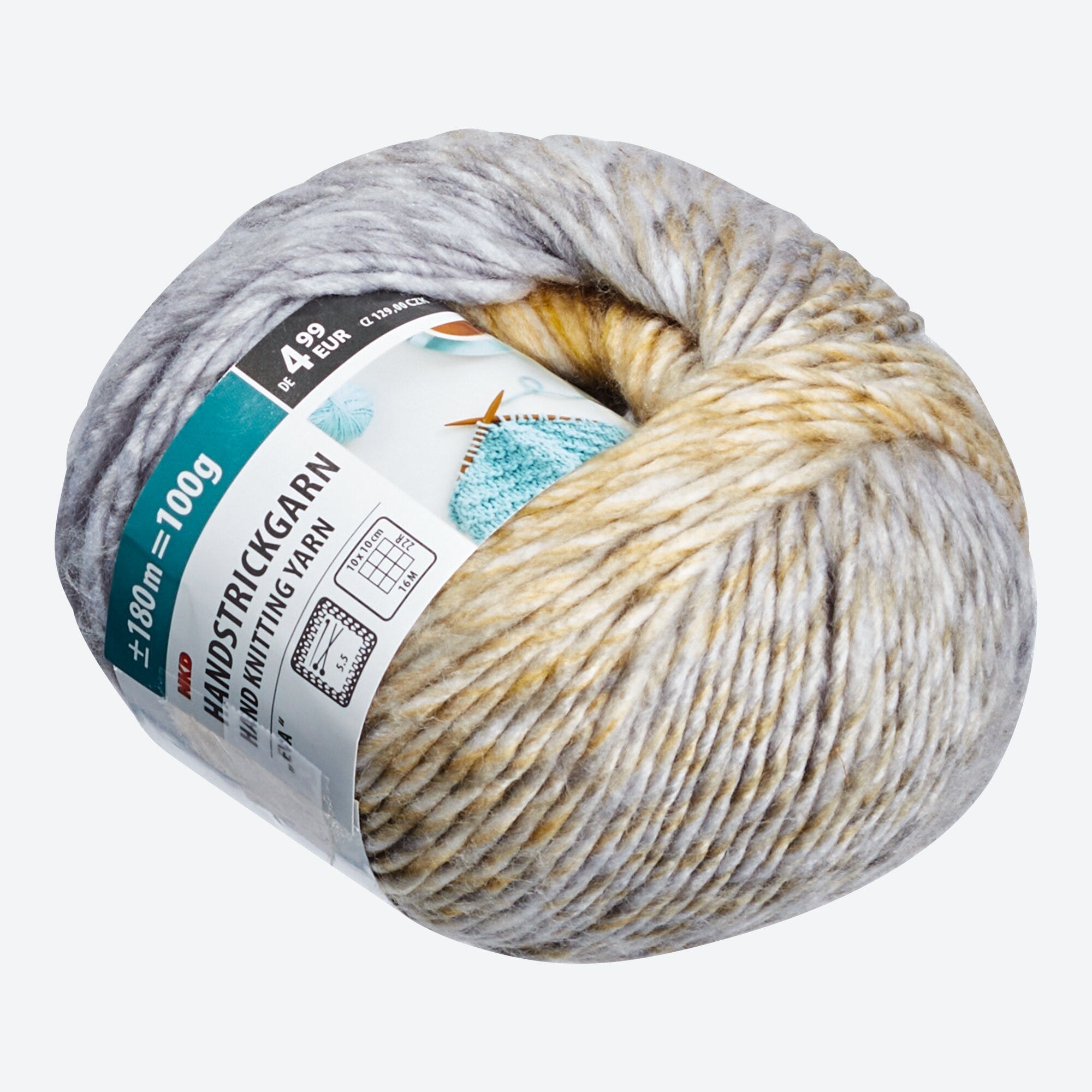 Handstrickgarn mit Farbverlauf, 100g