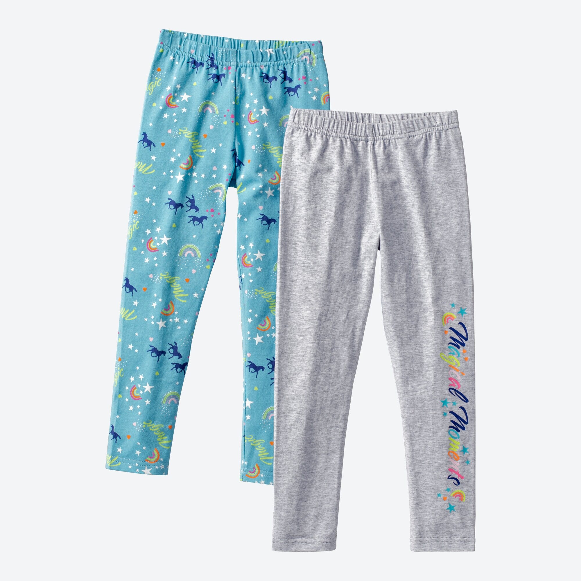 Kinder-Mädchen-Leggings in tollem Design, 2er-Pack