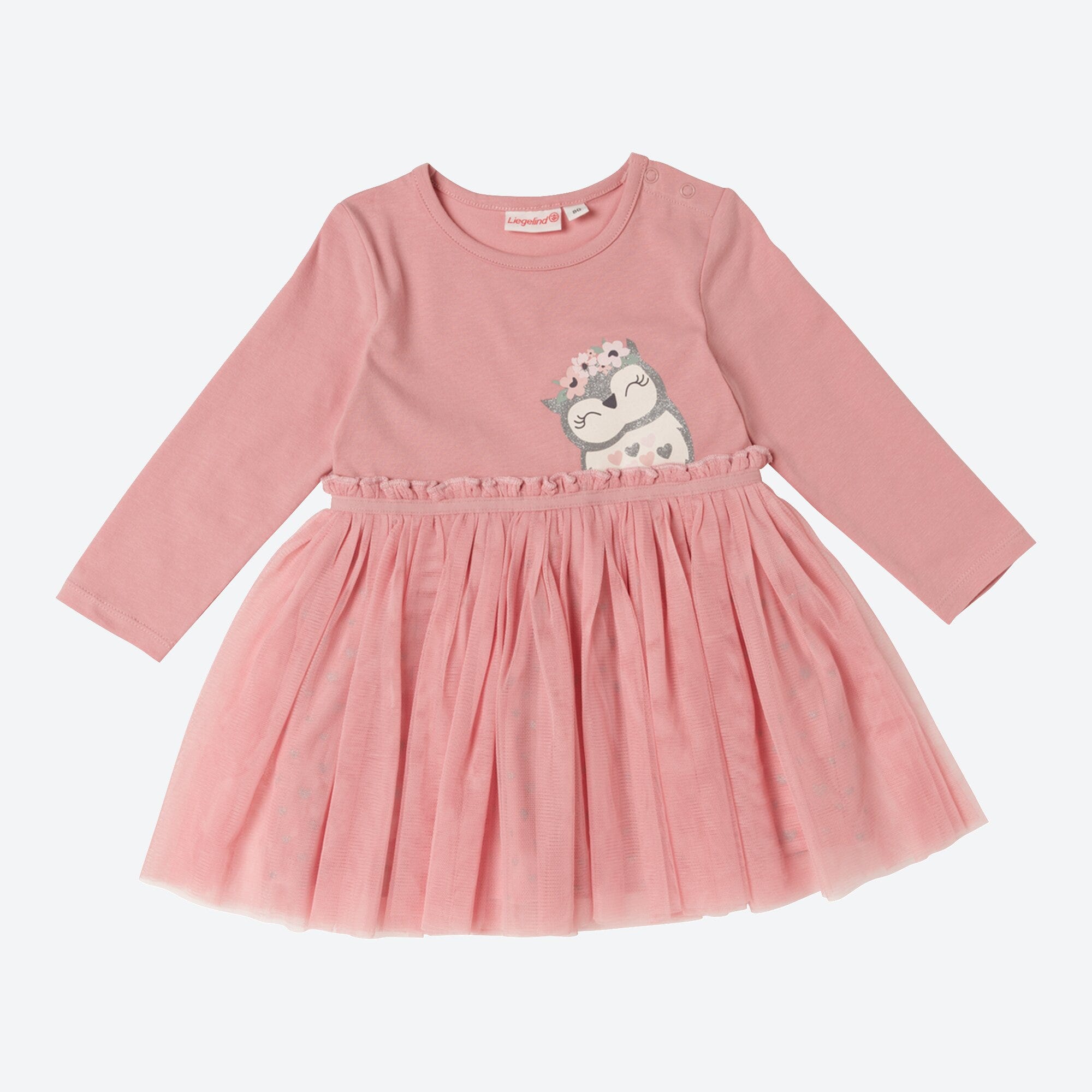 Baby-Mädchen-Kleid mit Glitzerdruck