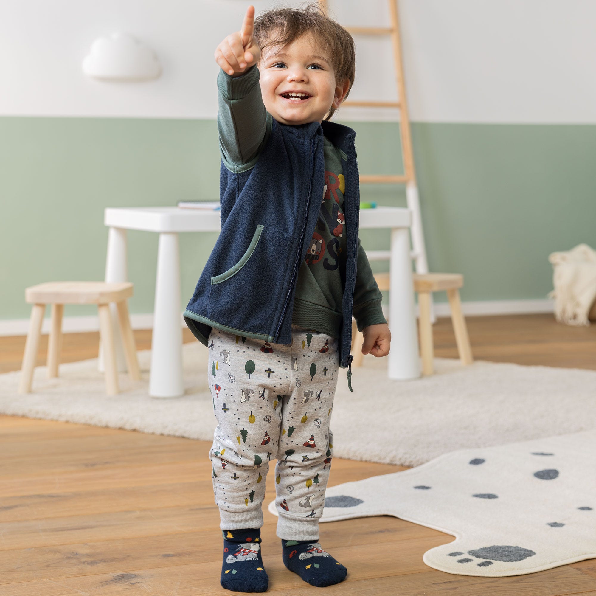 Baby-Jungen-Set mit Baumwolle, 3-teilig