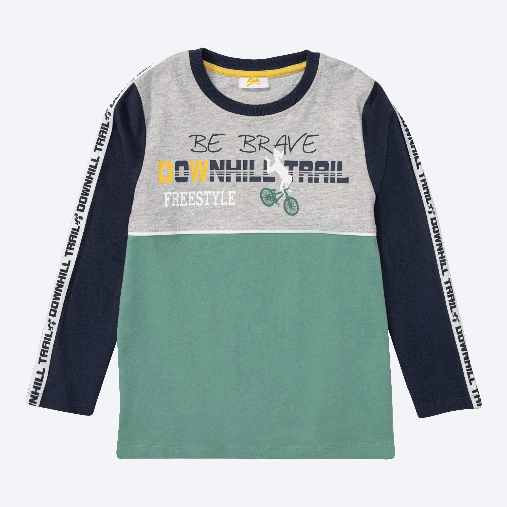 Jungen-Shirt mit Mountainbike-Aufdruck