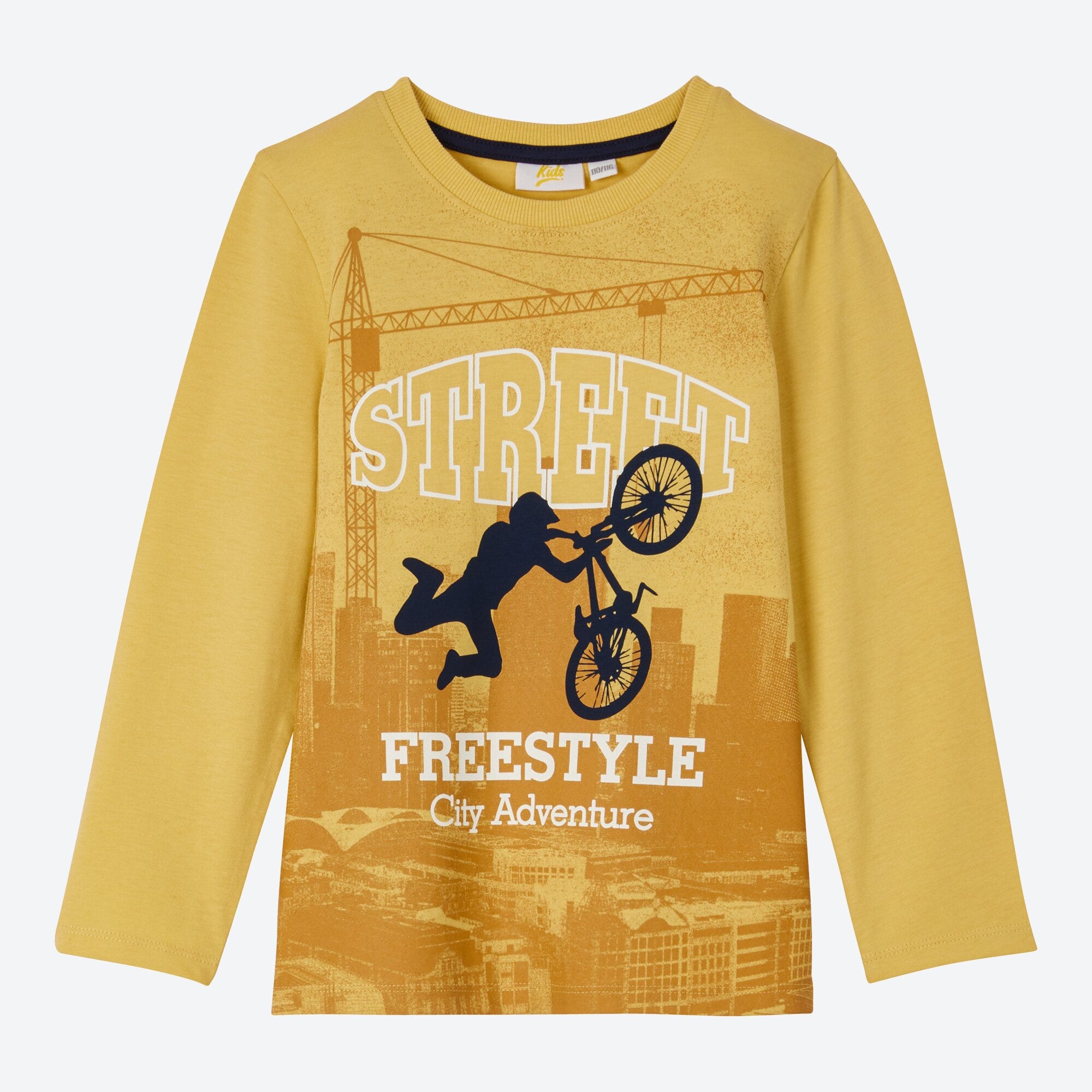Jungen-Shirt mit BMX-Frontaufdruck