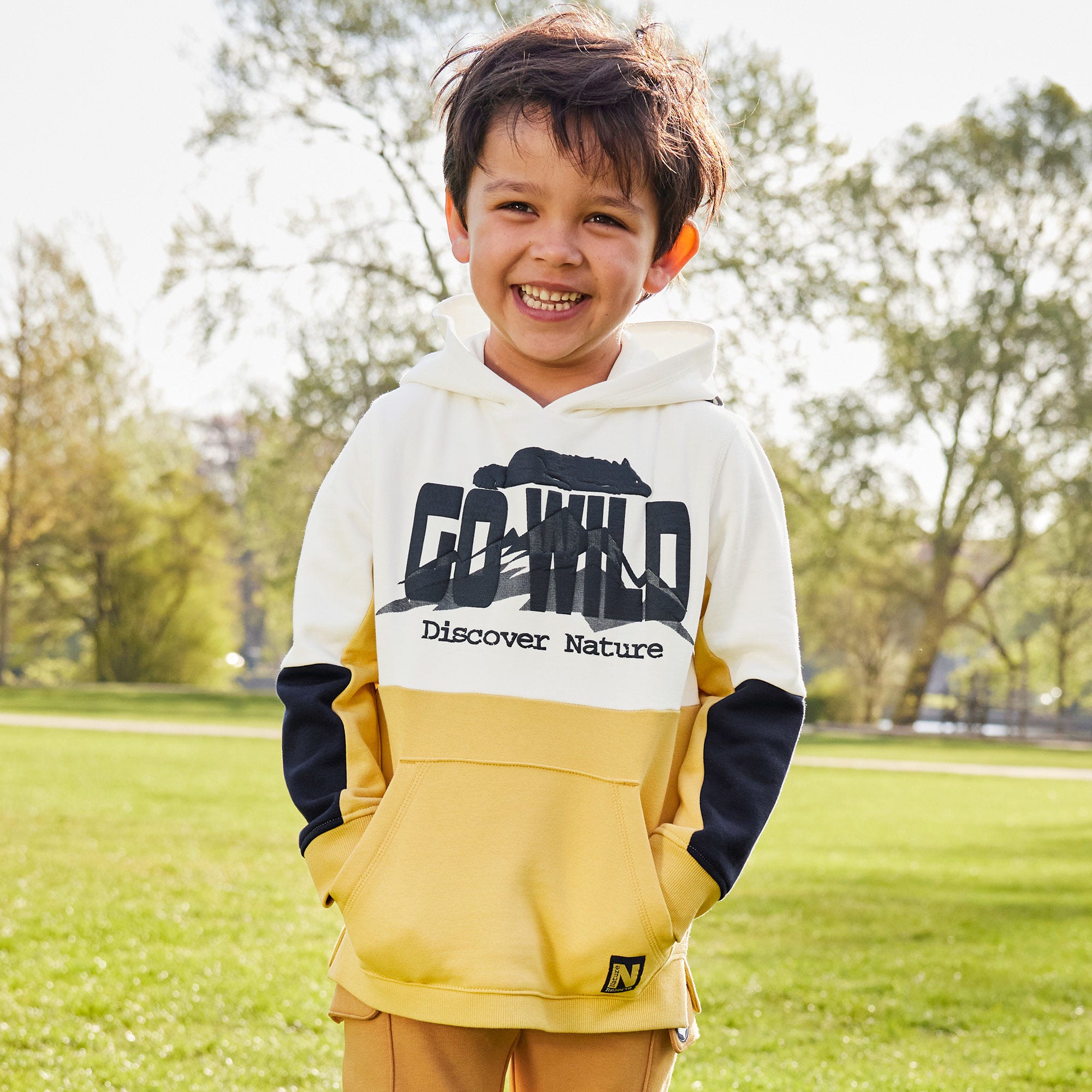 Jungen-Sweatshirt mit Kapuze