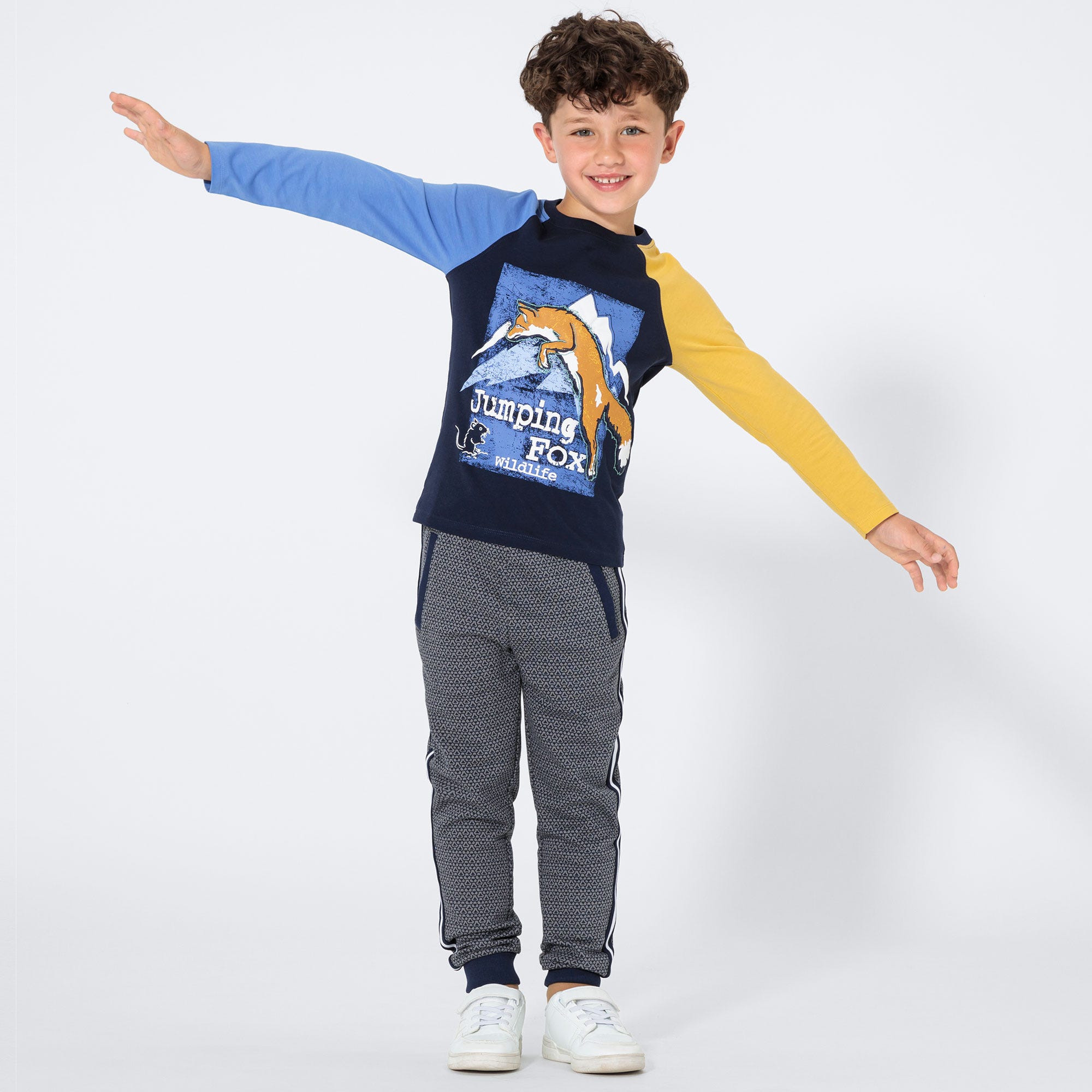 Jungen-Jogginghose mit schickem Muster