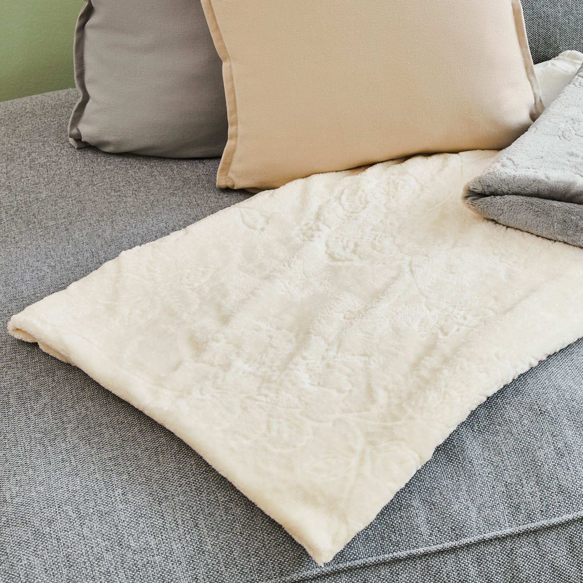 Wohndecke aus Flanell-Fleece, ca. 130x170cm