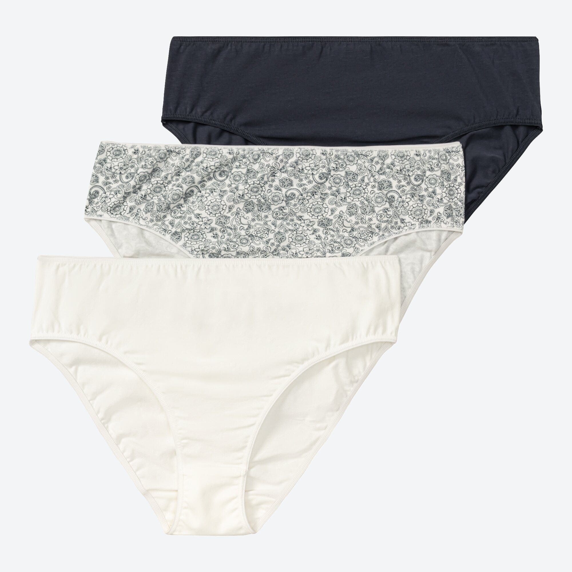 Damen-Rioslip mit Blumendesign, 3er-Pack