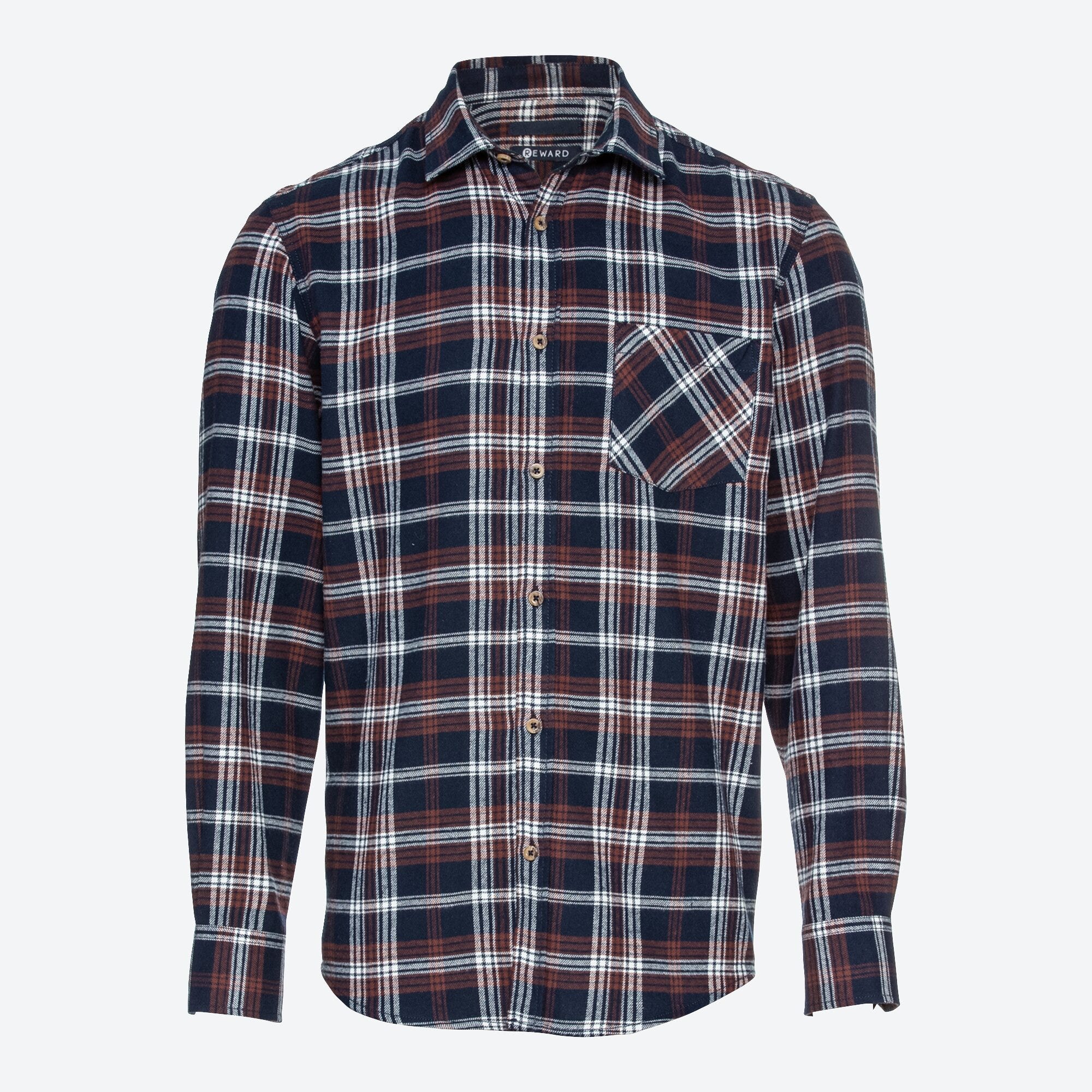Herren-Flanell-Hemd mit Karomuster